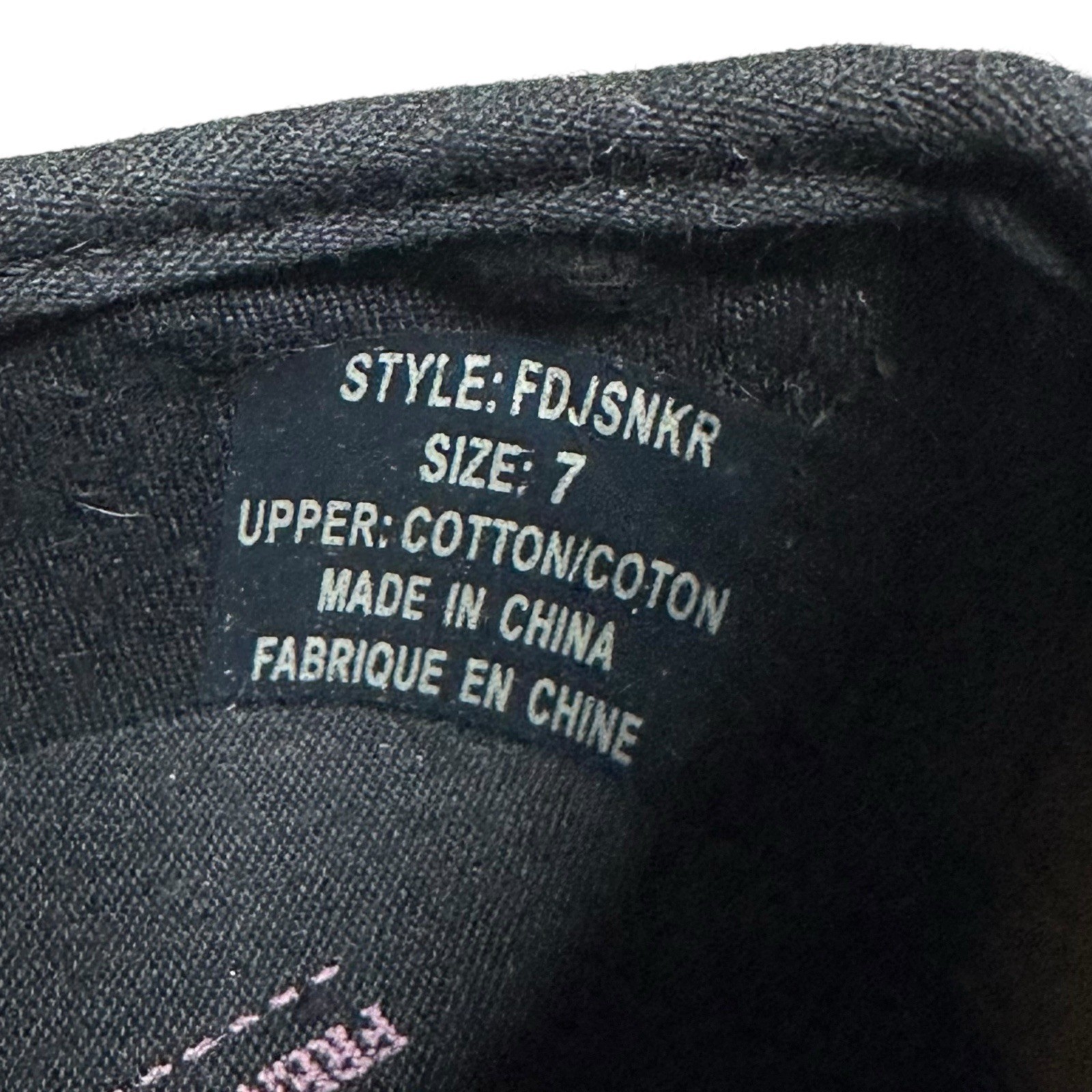 FDJ French Dressing Denim Sneakers Breast Cancer Awareness Jeweled Womens 7