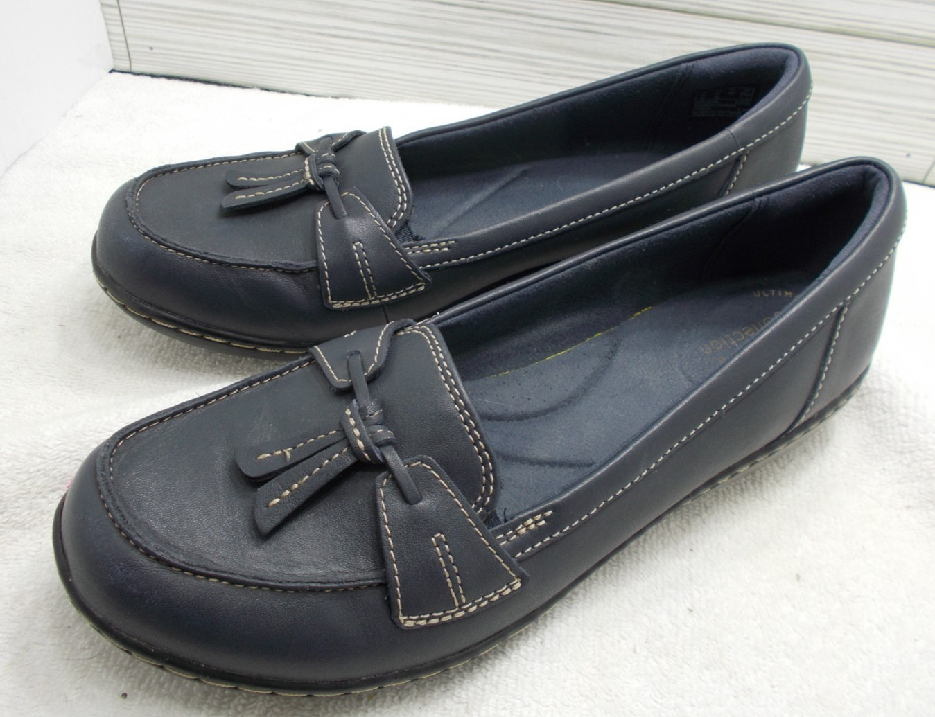 Clarks Ashland Bubble Women’s 9 Leather Slip On Shoes