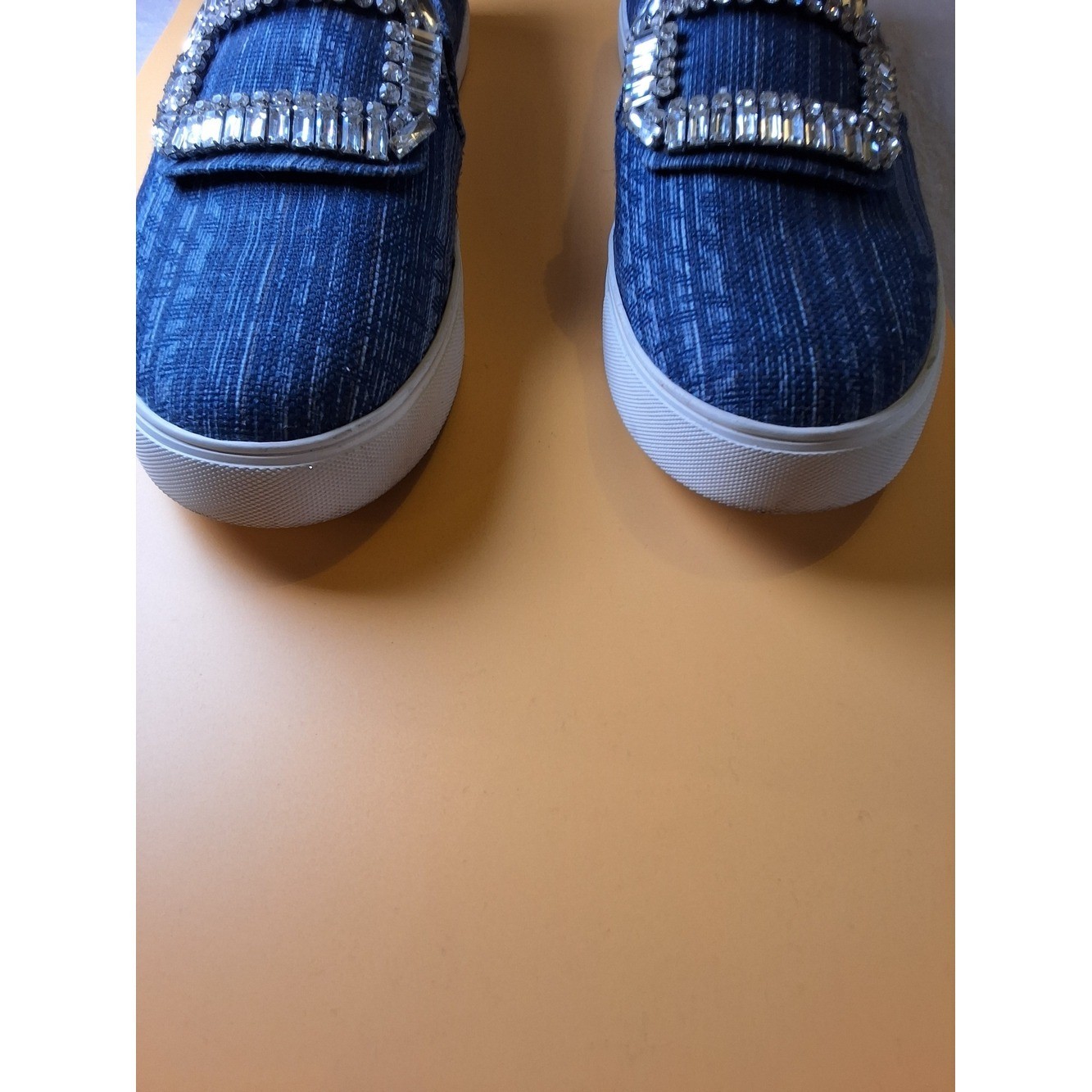 Karl Lagerfeld Denim Slip-On Loafers – Blue