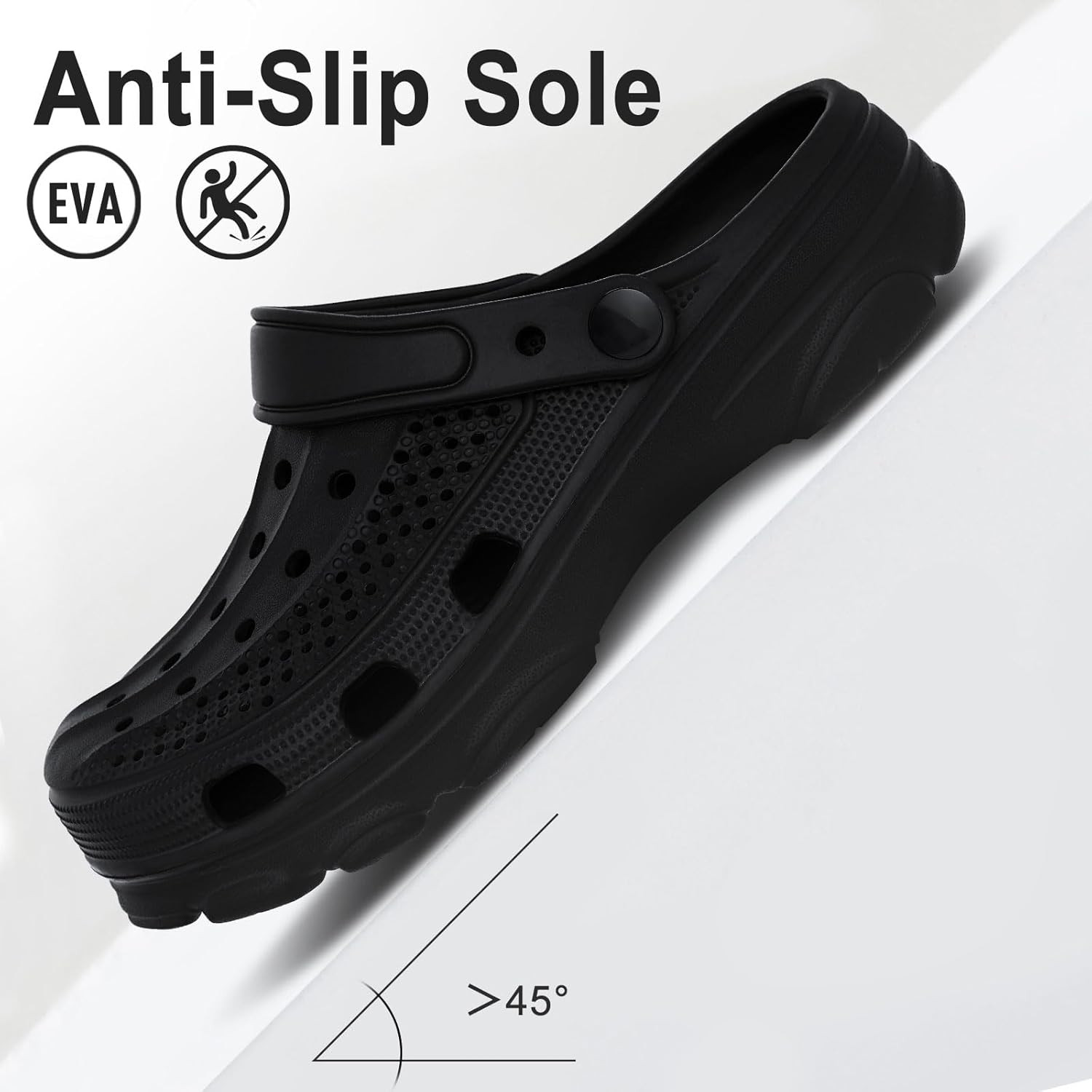 Beslip Womens Mens Garden Clogs Shoes with Arch Support Unisex Comfort Slip-On S