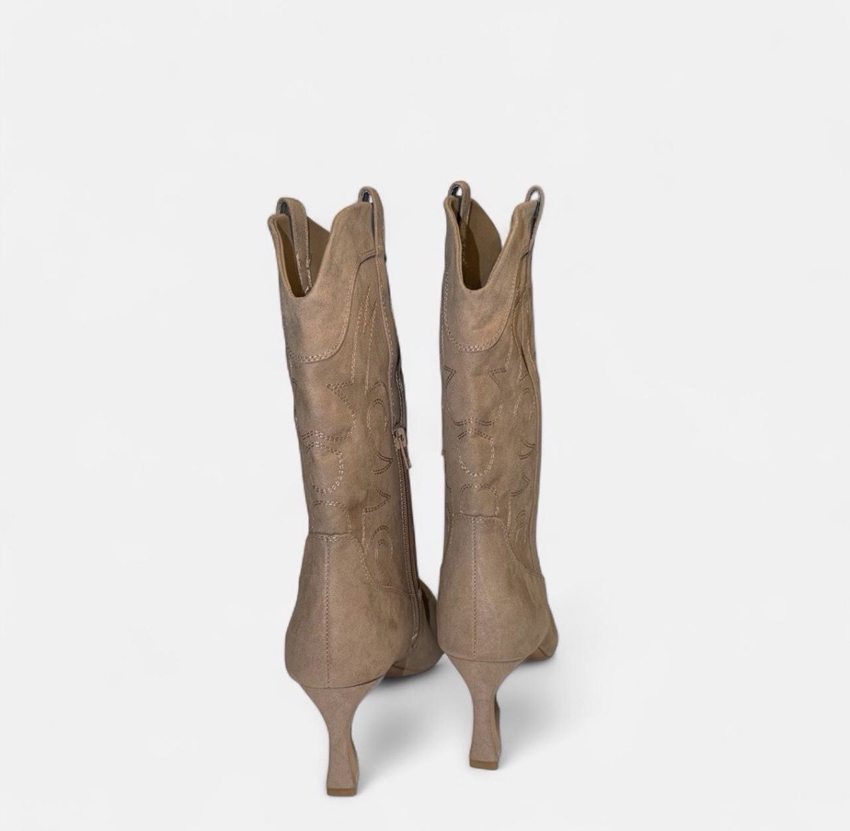 Madden NYC Faux Suede Heeled Western Booties Women’s 9