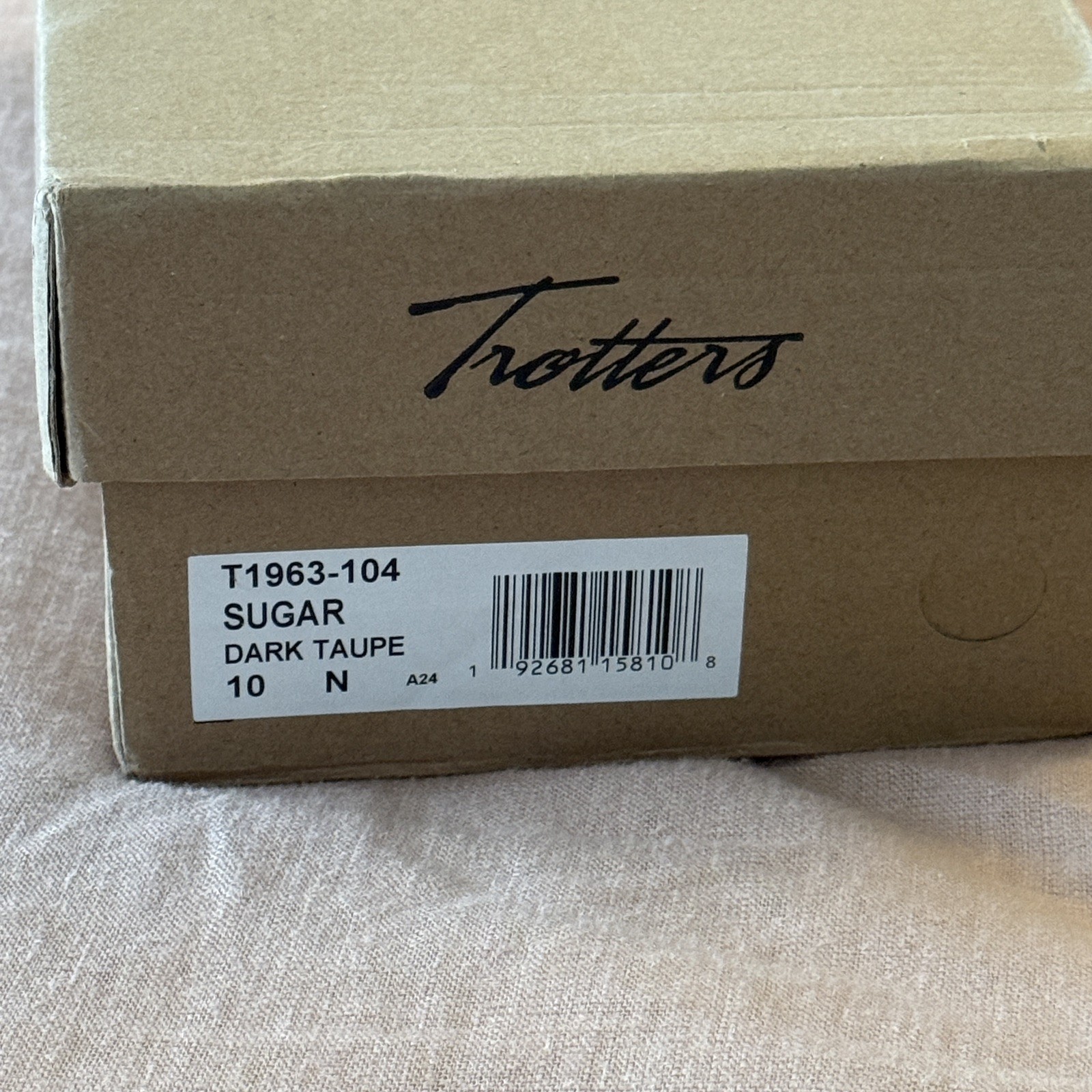 Trotters Sugar Mary Jane Shoes Flats Taupe Leather Size 10 Narrow Woman’s
