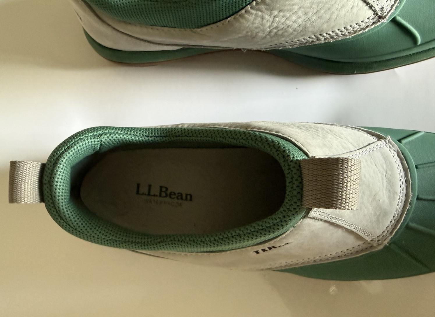 LL Bean Duck Boots Women Green/Gray Storm Chaser 5 TEK 2.5 Waterproof, 9M