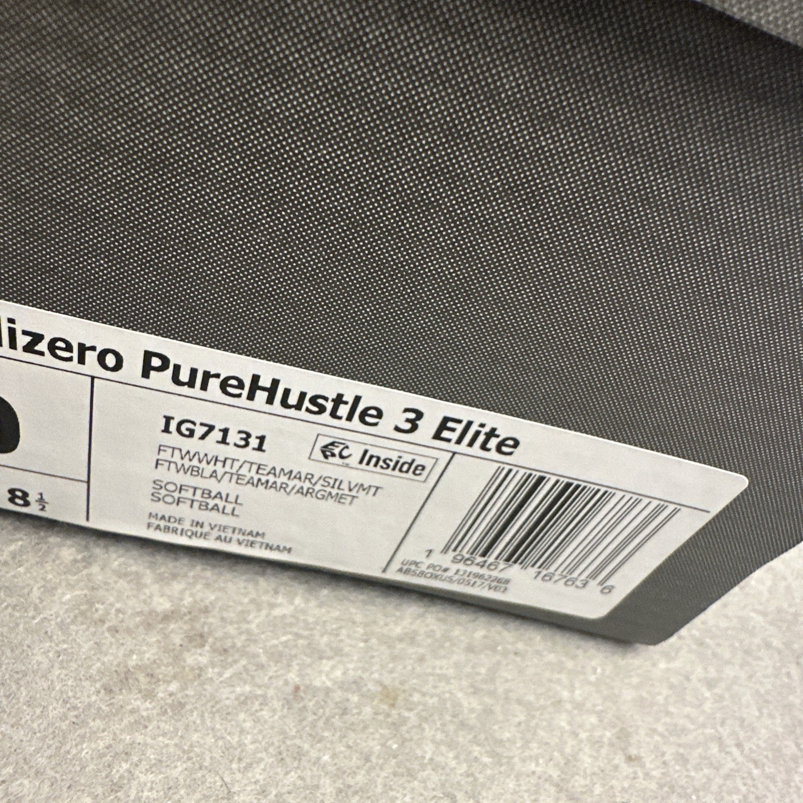 Adidas Purehustle 3 Elite Softball Cleats Womens 10 IG7131 New in Box Spikes