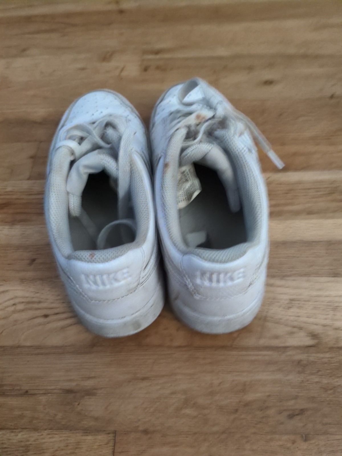 Size 8 Nike Women’s Court Vision Low Next Nature Triple White DH3158-100
