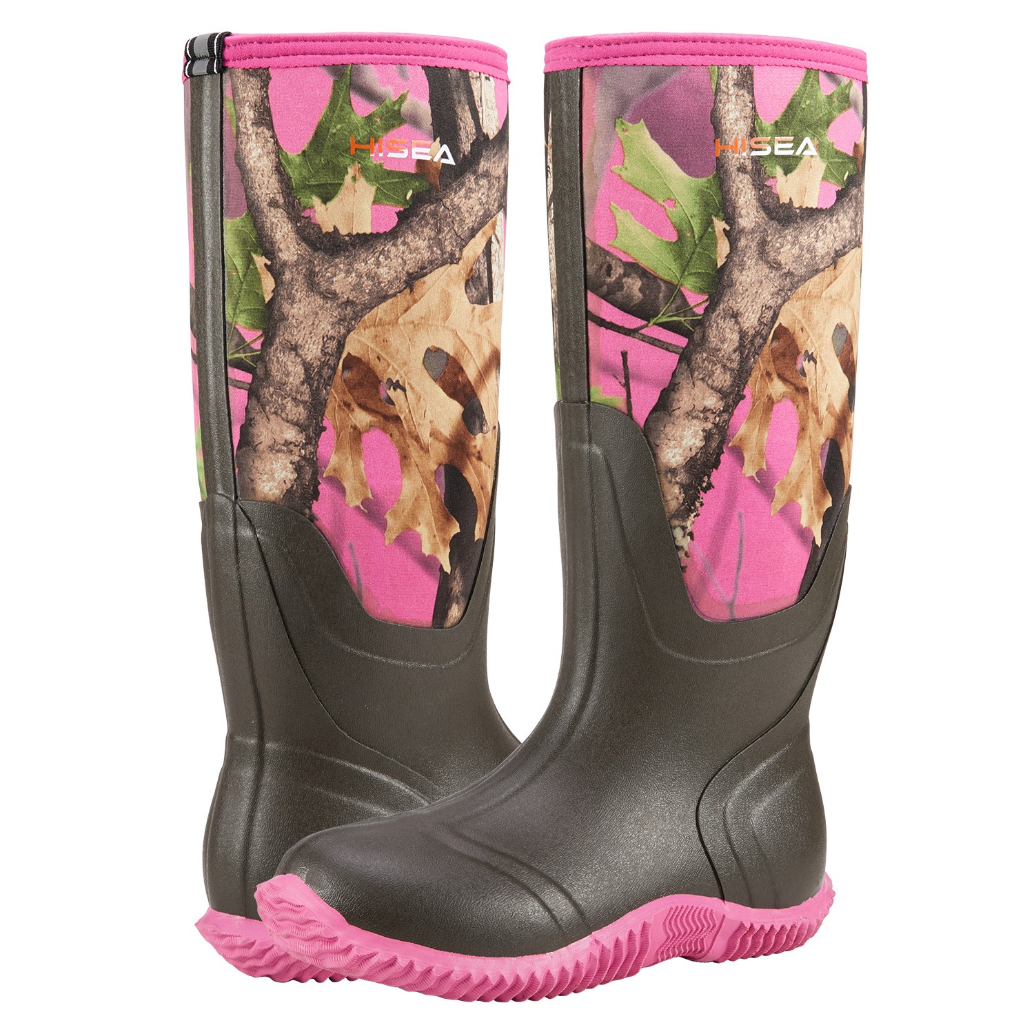 HISEA Women Waterproof Rain Boot Non-Slip Outdoor Garden Mud Work Knee High Boot