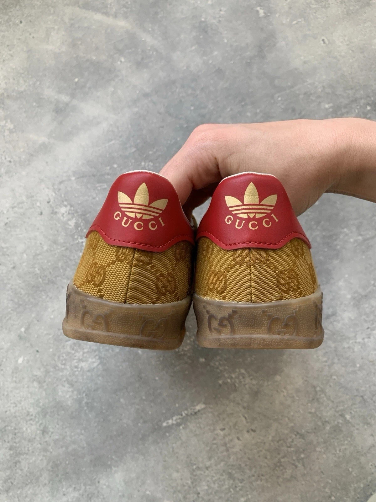 ADIDAS x GUCCI GAZELLE MONOGRAM WOMEN’S SHOES SIZE US 5 UK 3.5 EU 36
