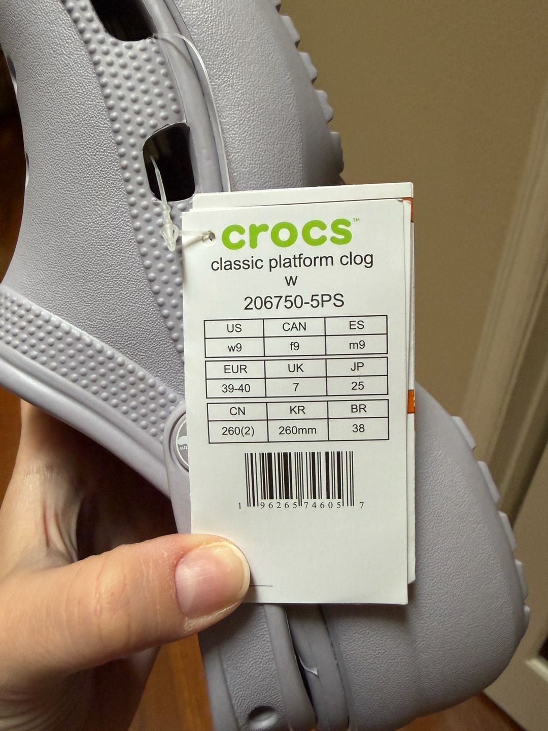 Crocs Classic Platform Clog in Grape Ice