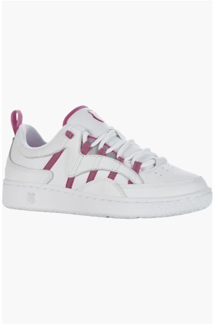 NIB K-Swiss Slamm 99 CC Sneaker Women Genuine Leather White/Raspberry