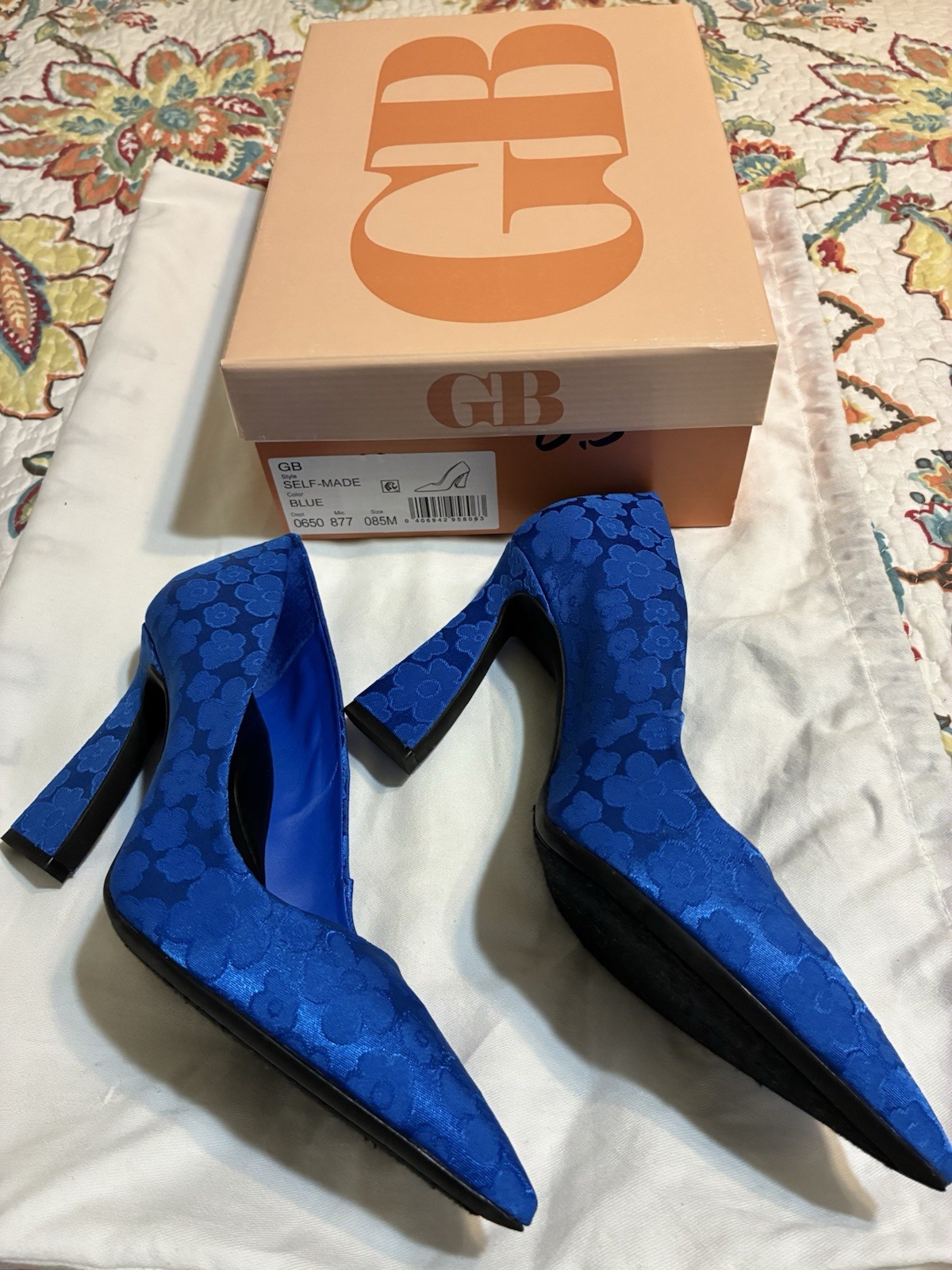 Size 8.5 Gianni Bini Blue Pumps Spring Summer Fall Winter Church Formal