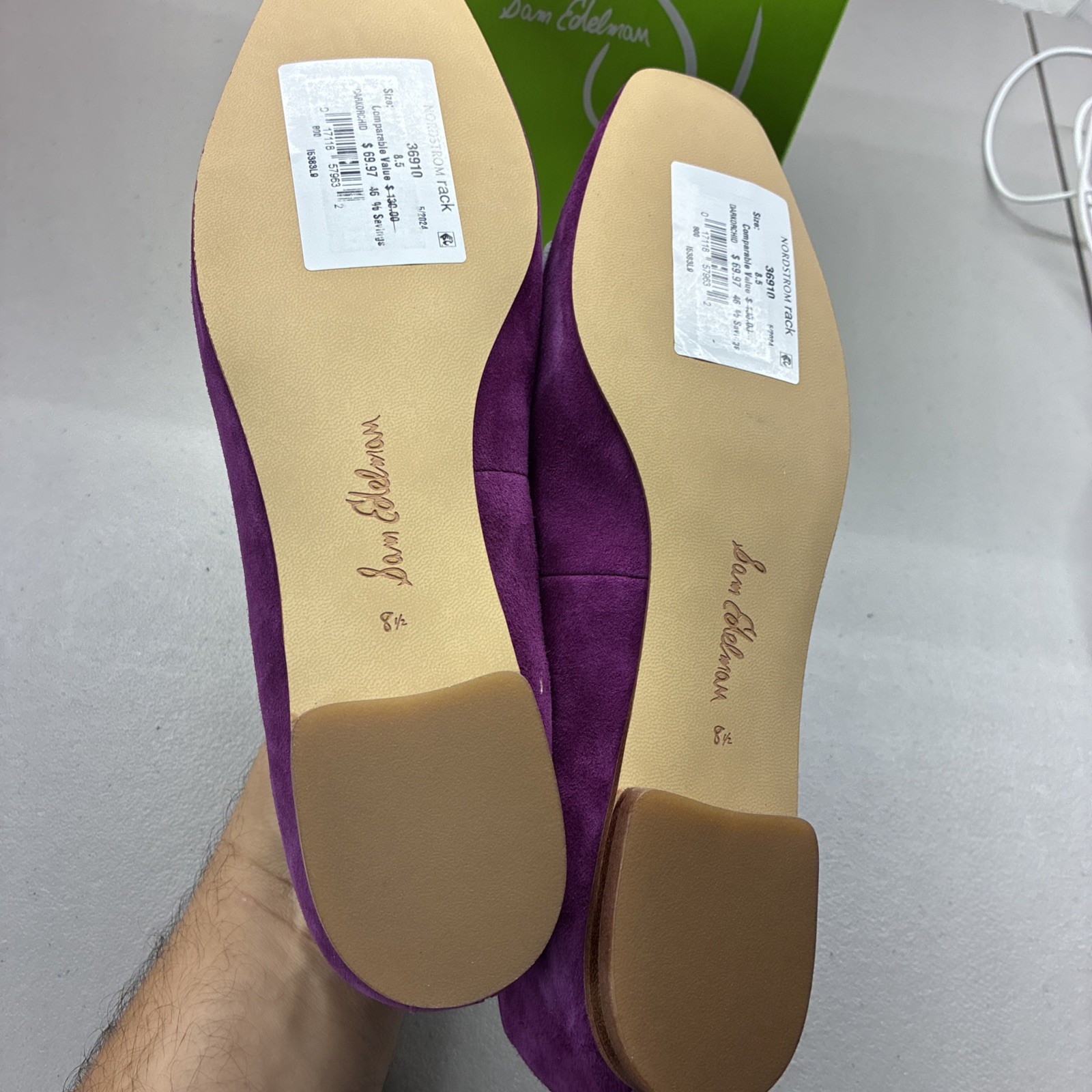 Sam Edelman Meadow Dark Orchid I5383L9500 Women’s Size 8.5 Medium New With Box