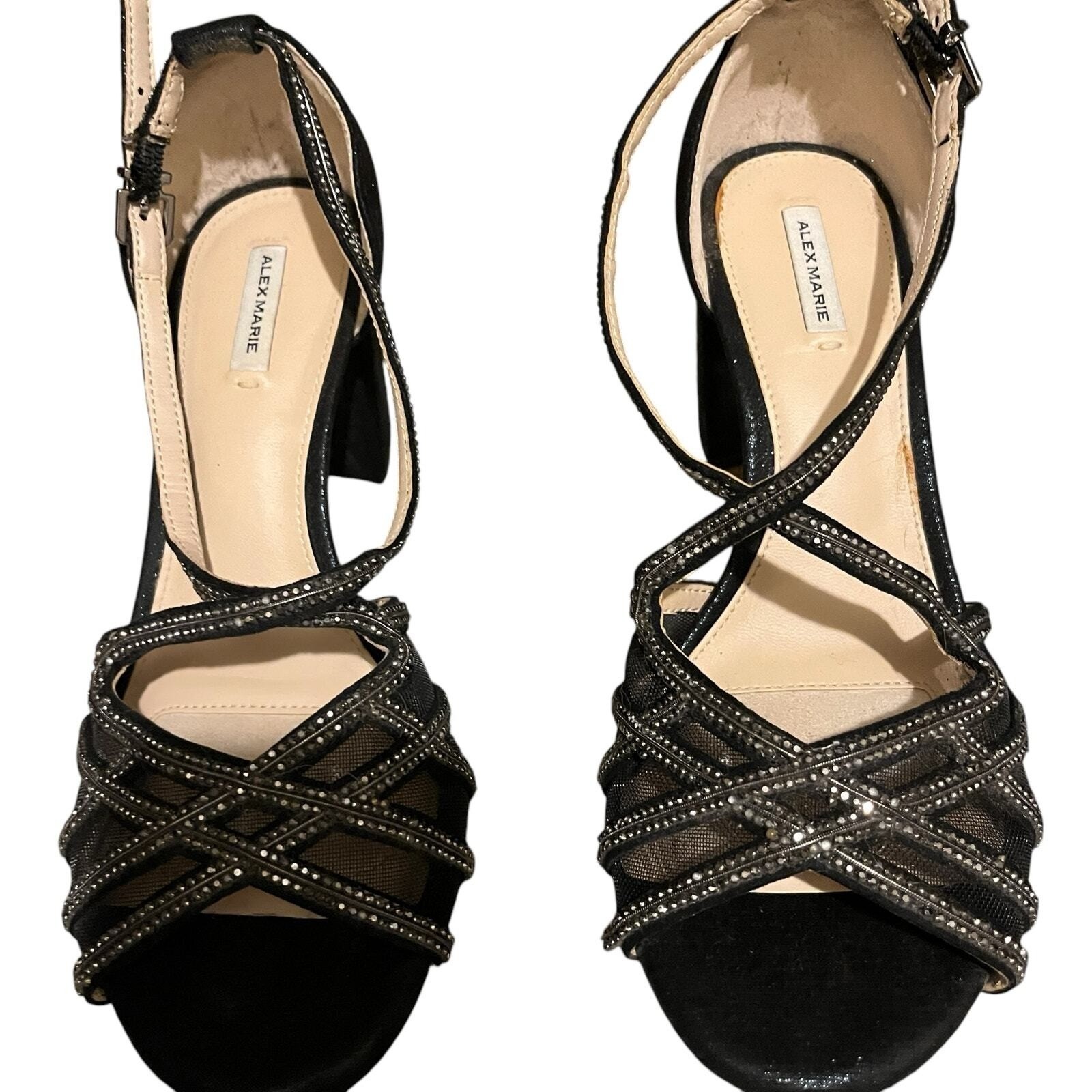 Marie Alexander Sparkle Heels Coquette Party Shoes Glitter Balletcore Glam