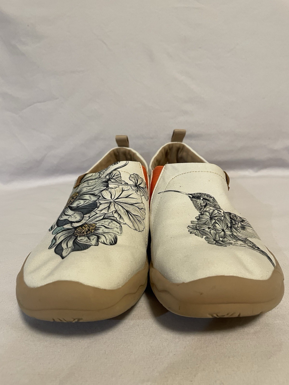 UIN Women’s Toledo Art Painted Travel Shoes Slip On Casual Loafers Sz 9 Floral