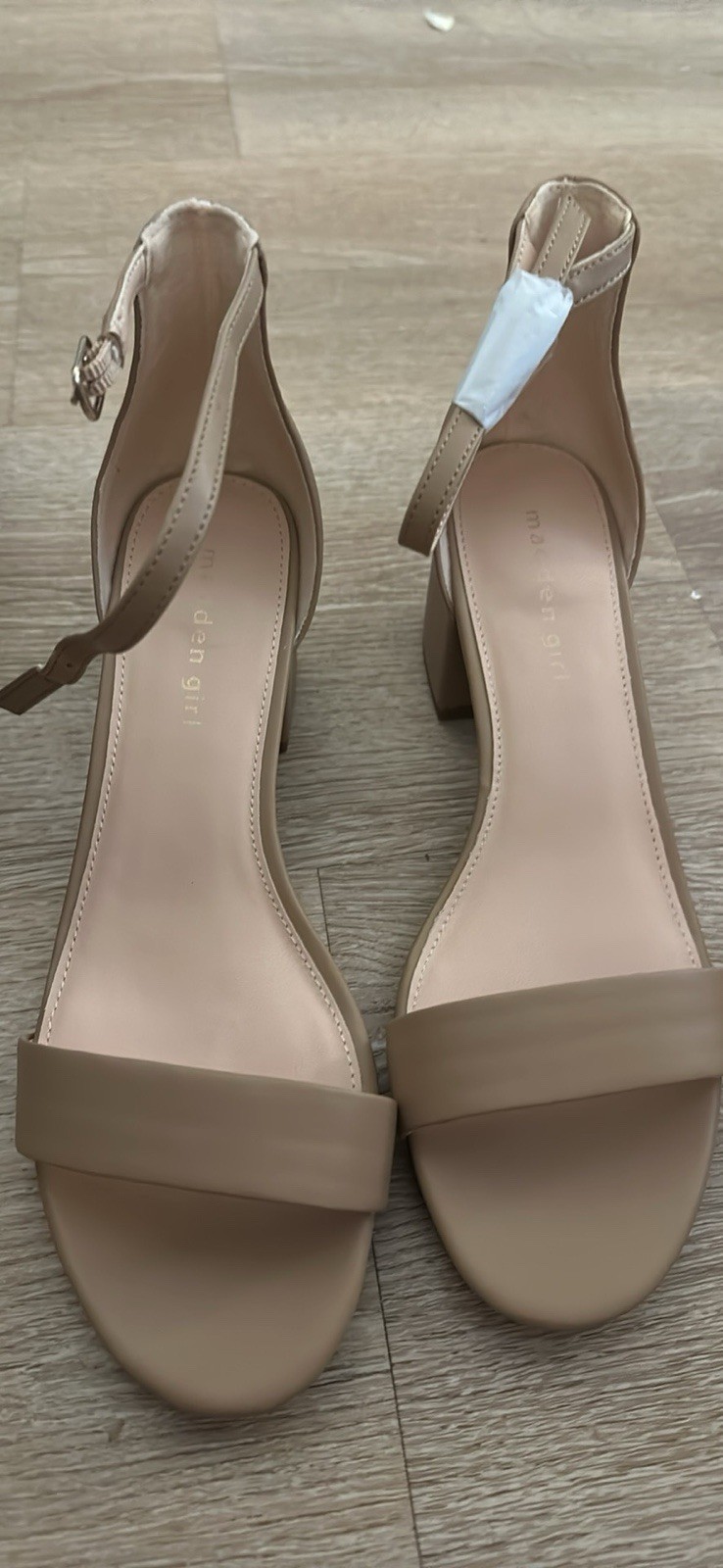 NEW! Madden Girl Women’s Ileana Comfort Dress Heel, Cafe, Size 8
