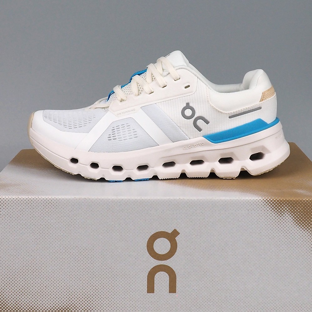 On Cloudrunner 2 Sneakers in White/Horizon Women’s Running Shoes Size 6-9.5