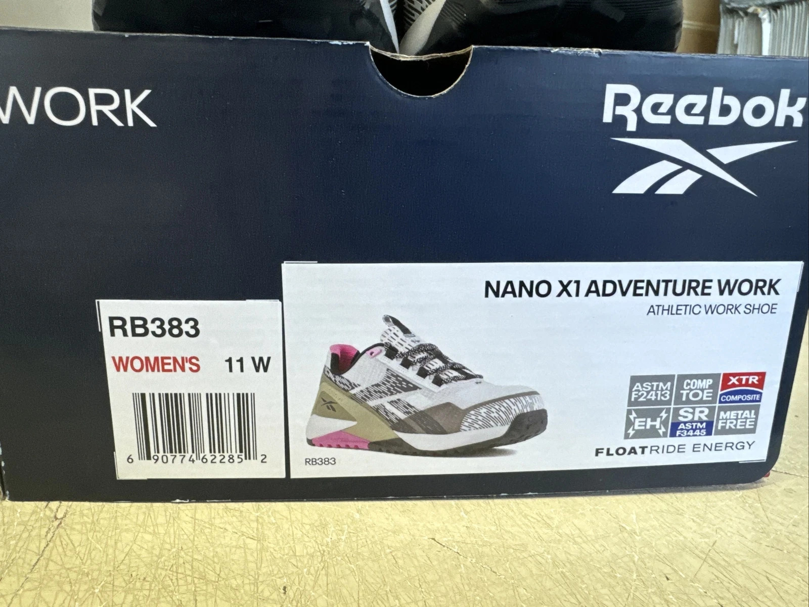 PICK SIZE – Reebok RB383 Womans Nano X1 Adventure Comp Toe Work Shoe