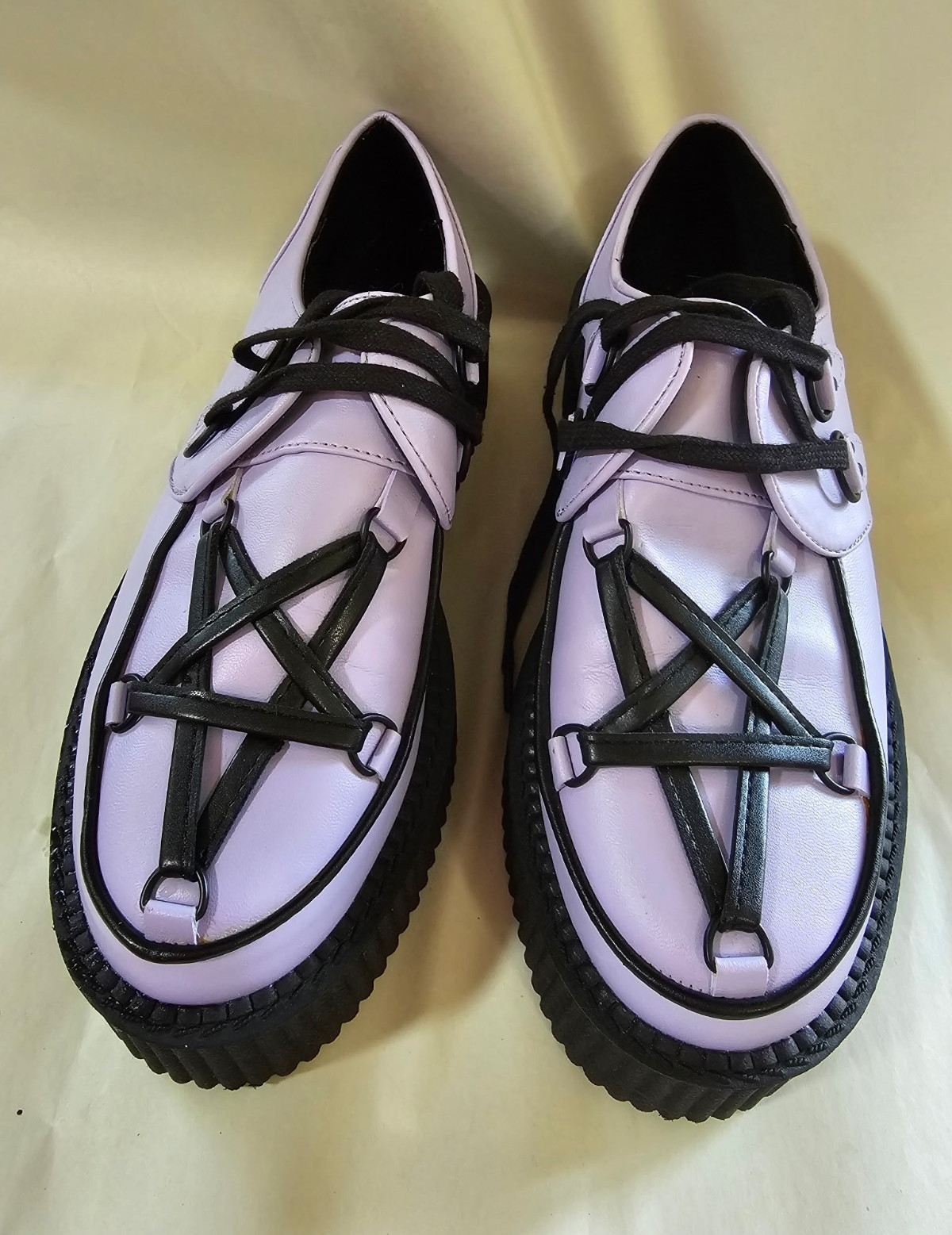 KILLSTAR Hexellent Creepers Lilac Size 9