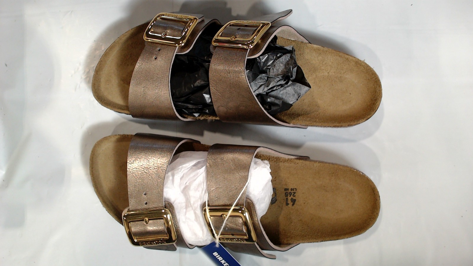 Birkenstock Sydney Washed Silver Narrow Fit Sandals US Women’s 10 Men’s 8