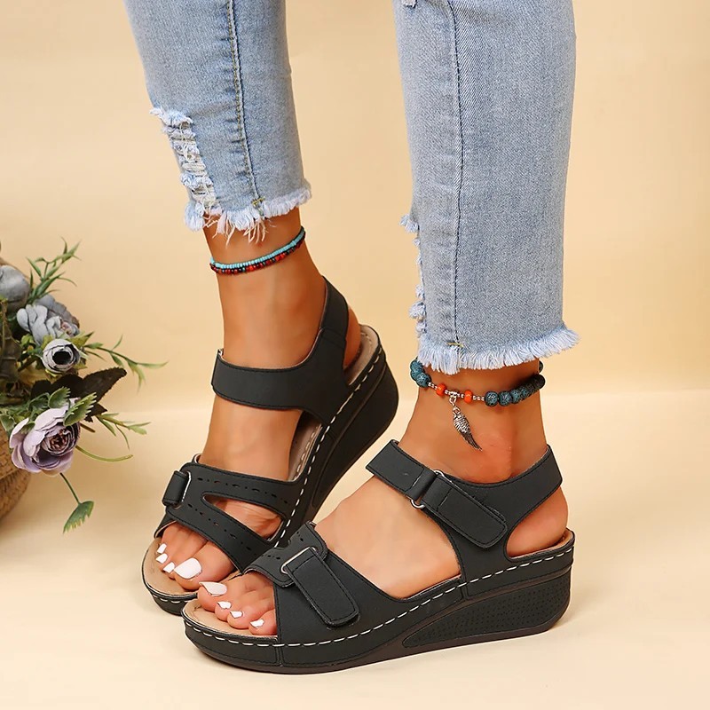 2026 NEW Women’s Orthopedic Wedge Sandals Soft Sole Comfort Summer Walking Shoes
