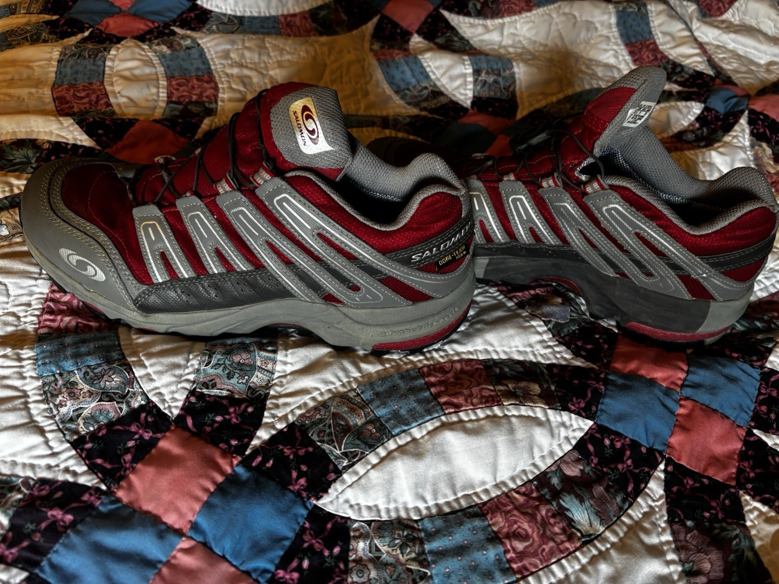 Salomon XA Comp 2 XCR Gore-Tex Women’s Trail Shoes Size 9 Red Gray Hiking