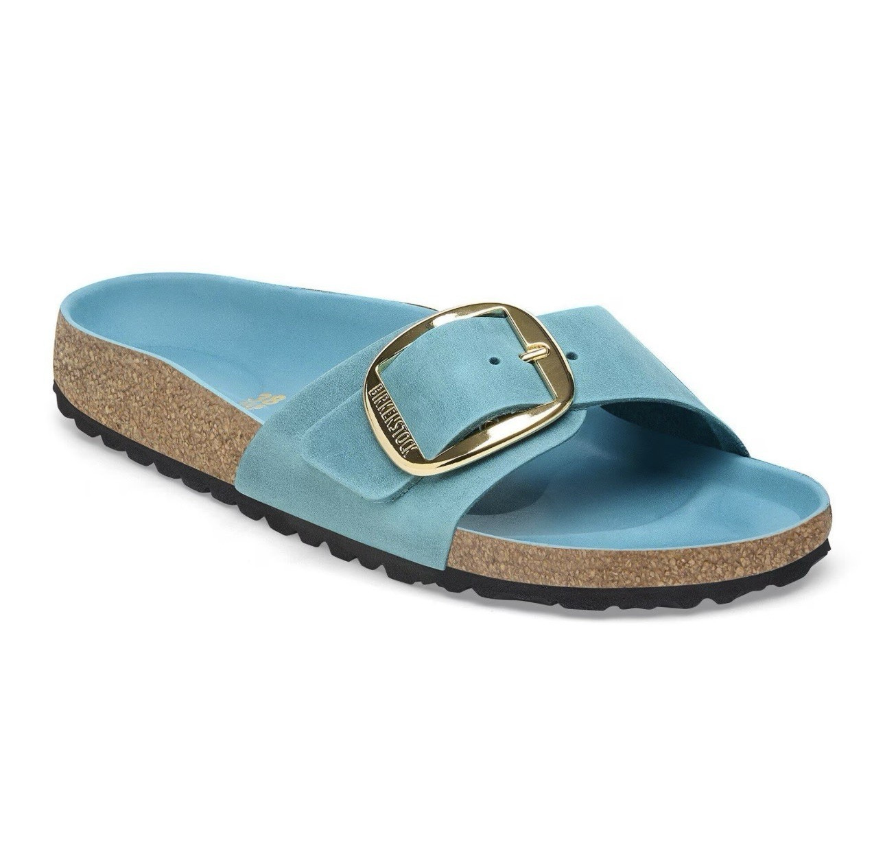 Birkenstock Women’s Madrid Big Buckle Leather Slide Sandals EU36 US5.5