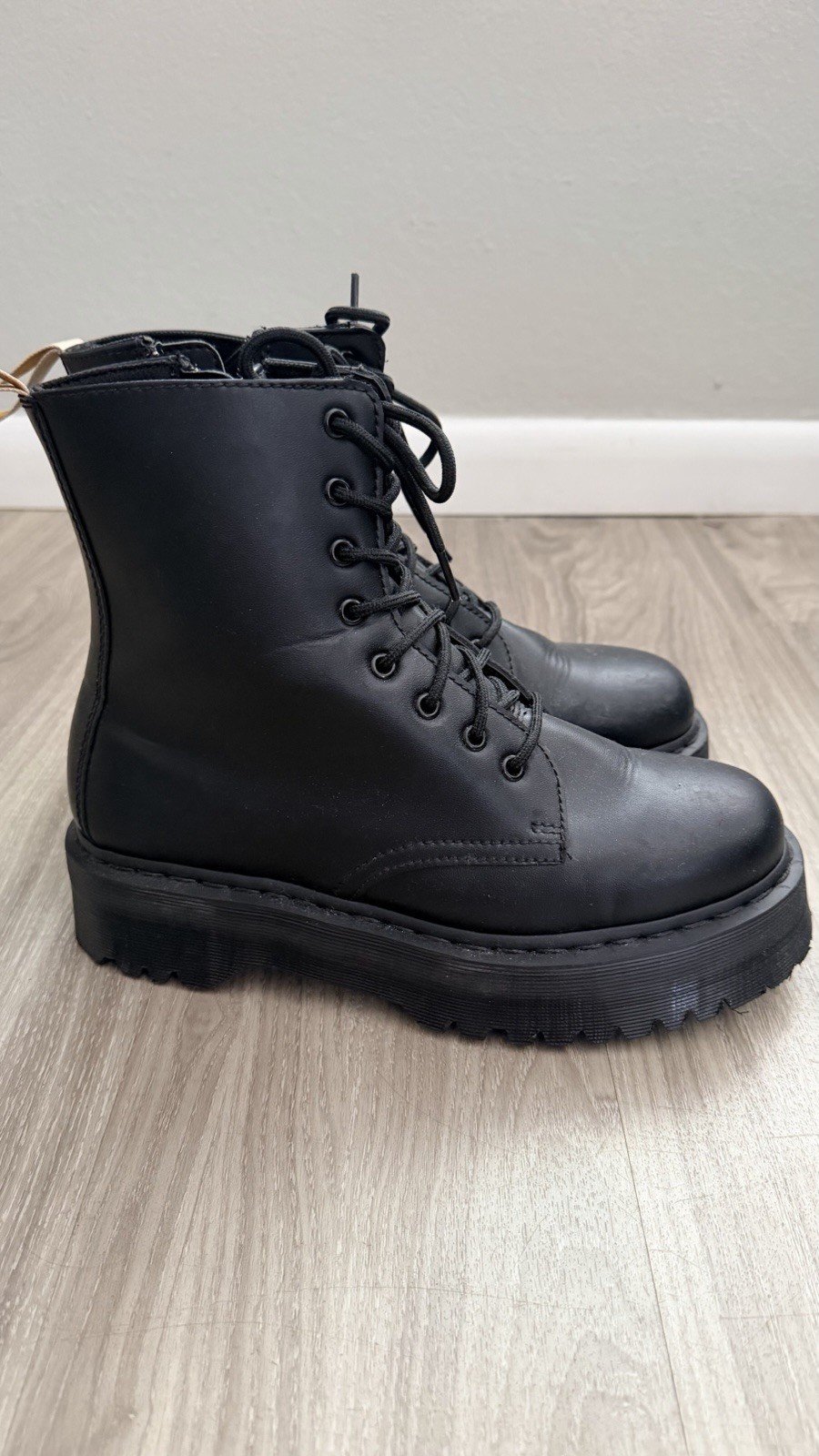 Dr Martens Vegan Jadon II Boot Mono Platforms Women’s Size US 11 In Black