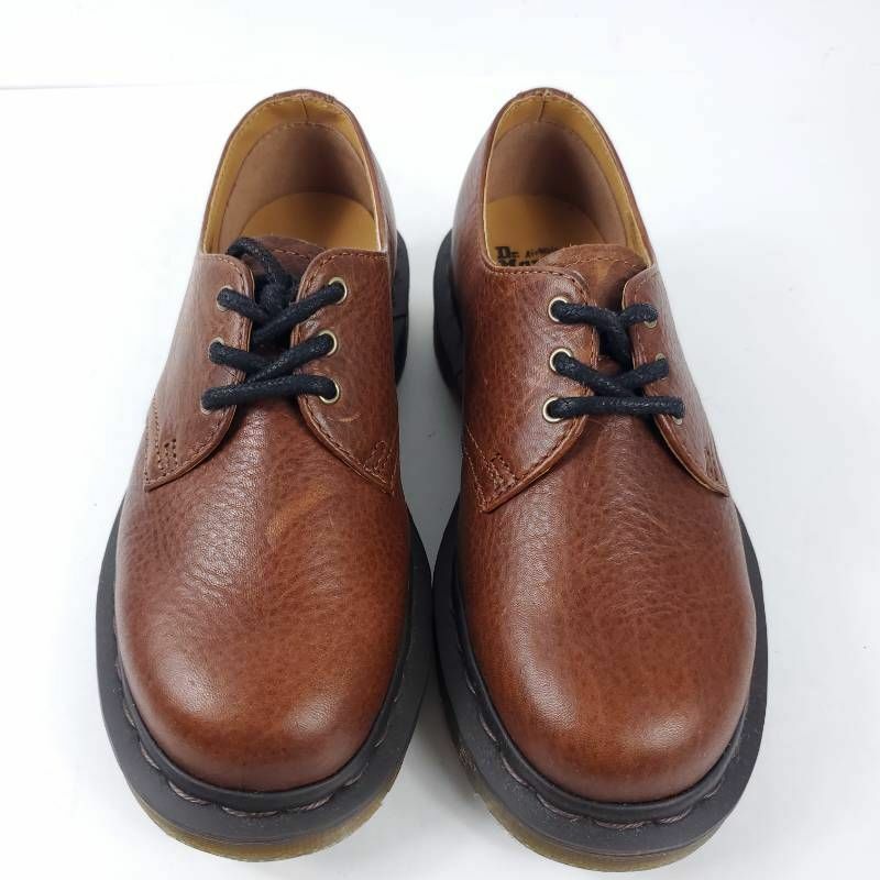 Dr. Martens Unisex 3 Eye Oxfords Comfort Shoes Brown Lace Up Low Top M 4 W 5 New