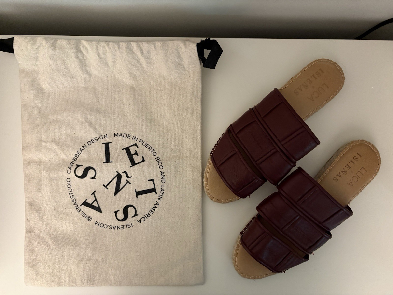 Isleñas x Luca Off Grid Espadrille Slides SZ 39 (US 8)