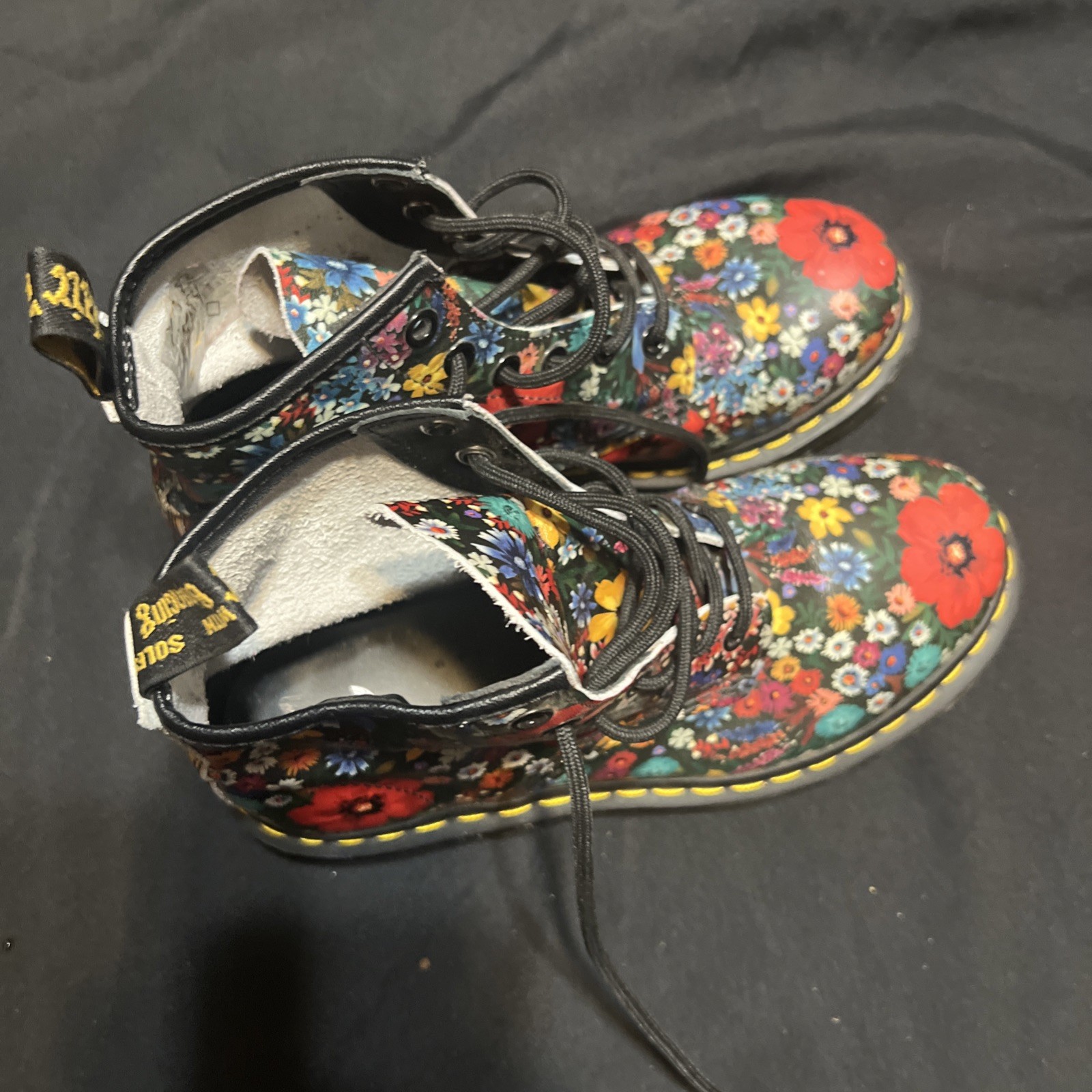 DOC MARTENS Womens 101 6 Eye Boot, Multi Wanderlust Softy T US 7L
