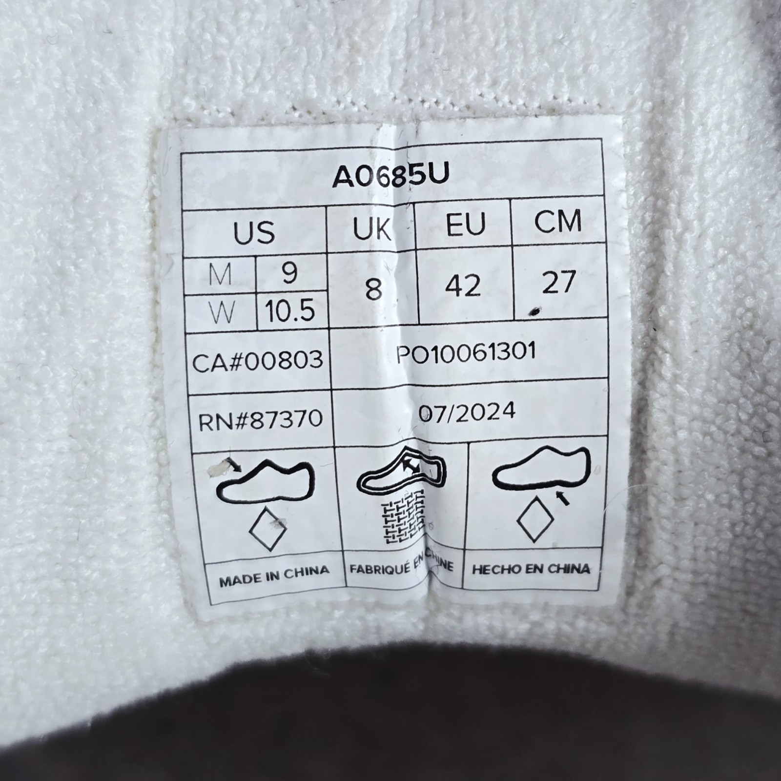 Alo Yoga Recovery Mode Sneakers Natural White Gum Sole Men’s 9 / Women’s 10.5