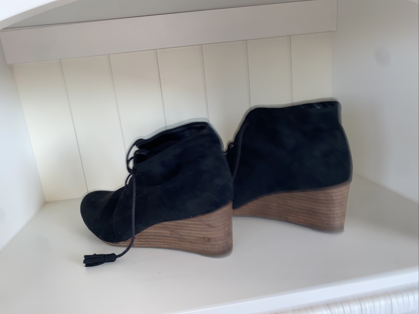 Dr. Scholl’s Women’s Dakota Wedge “Cool-fit” Booties Shoes Black Size 11 M