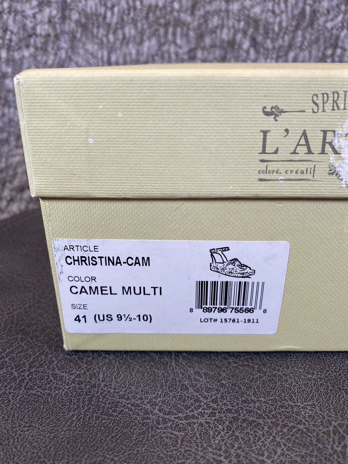 L’Artiste by Spring Step Christina Platform Sandal Size 41