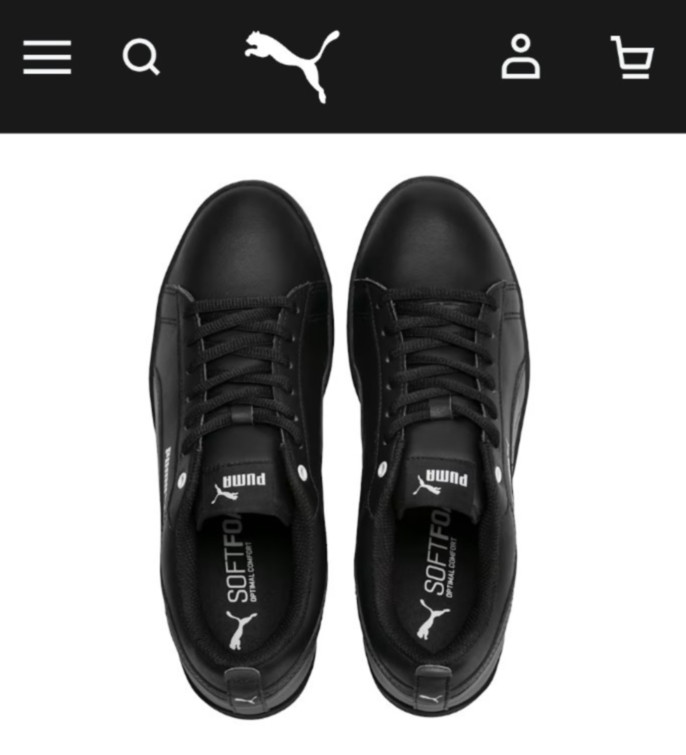 PUMA SMASH V2 L WOMENS * BLACK * SZ 5.5 * NEVER WORN * NEW IN BOX * STYLE 365208