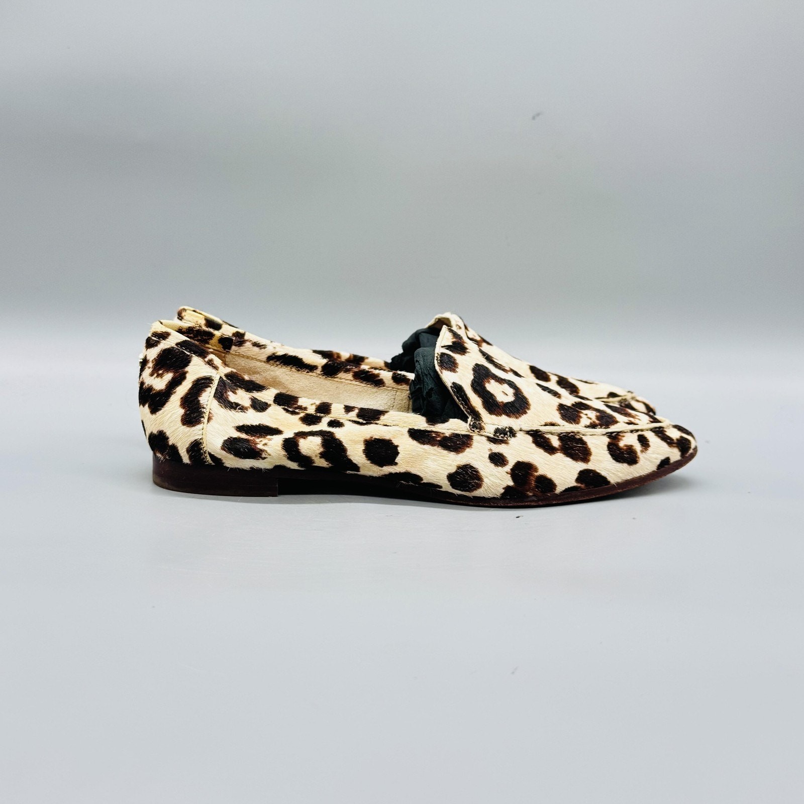Kate Spade New York Shoes Womens 8 Brown Leopard Calf Hair Loafer Flats Slip On
