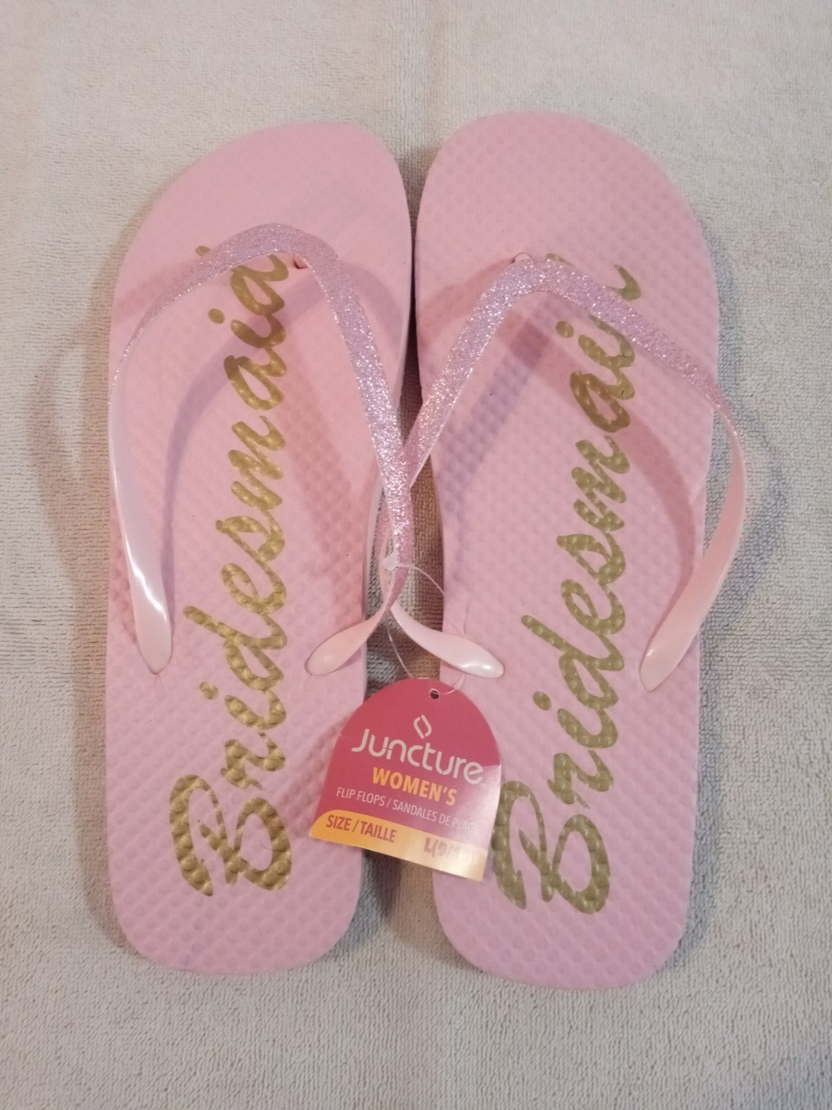 4-Pair Women’s JUNCTURE flip flops size L(9-10) Pina Colada, Pineapples & more