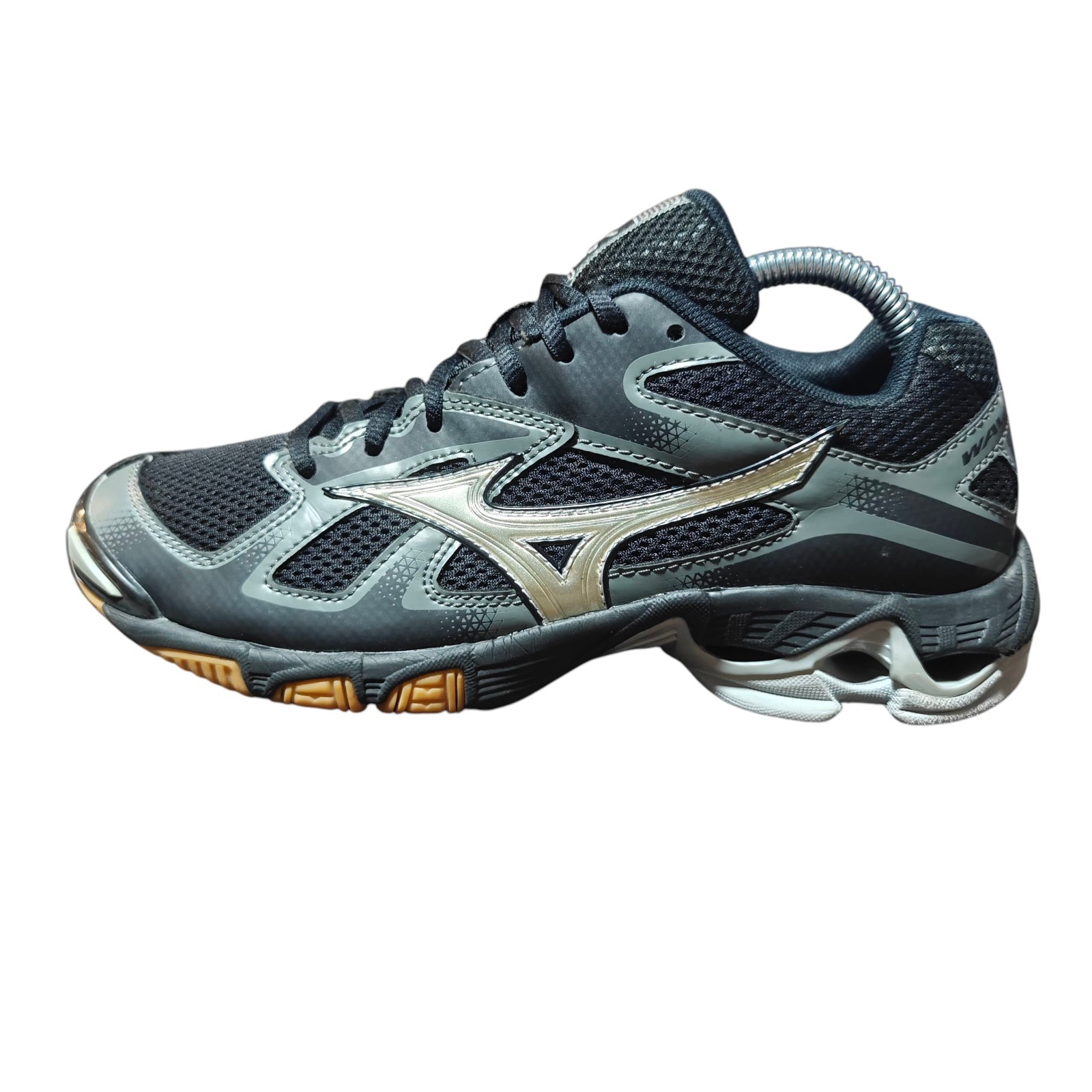 Mizuno Wave Bolt 5 430204 9073 Black Volleyball Shoes Womens Size 8.5