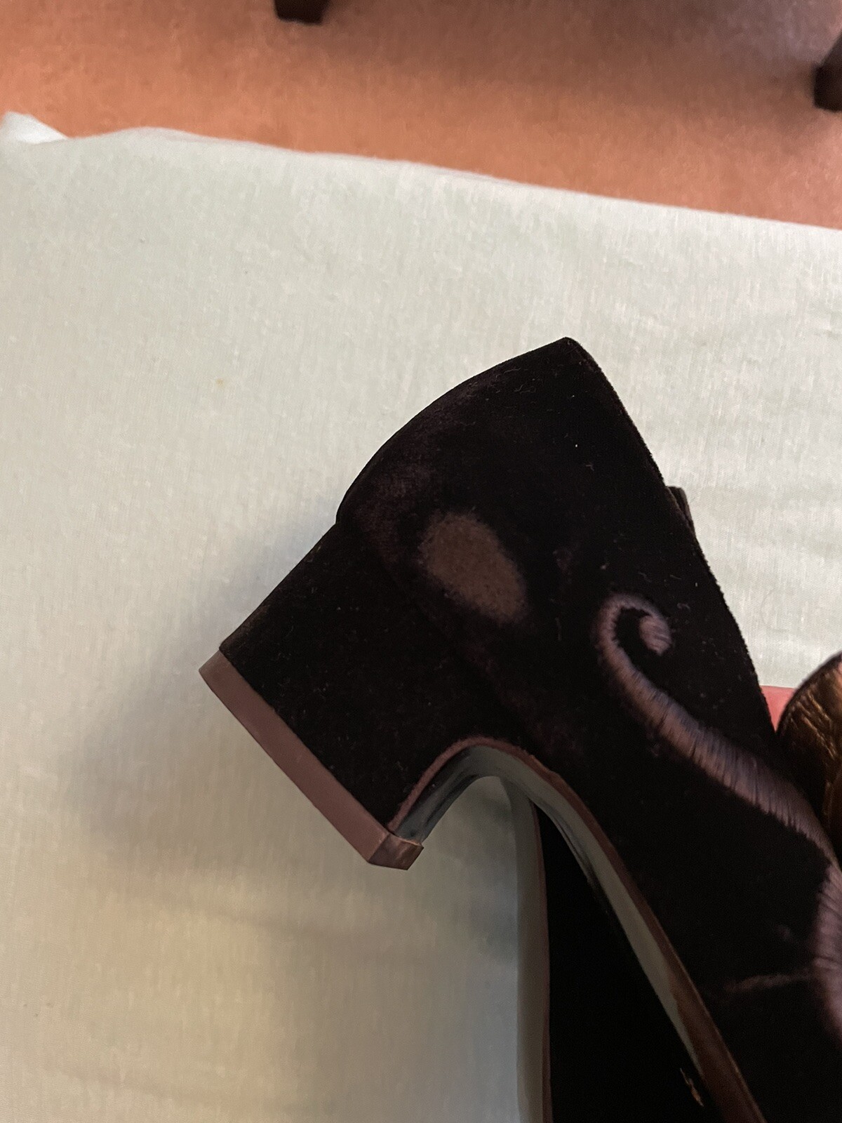 Peter Fox Black Suede Maryjanes size 9.5
