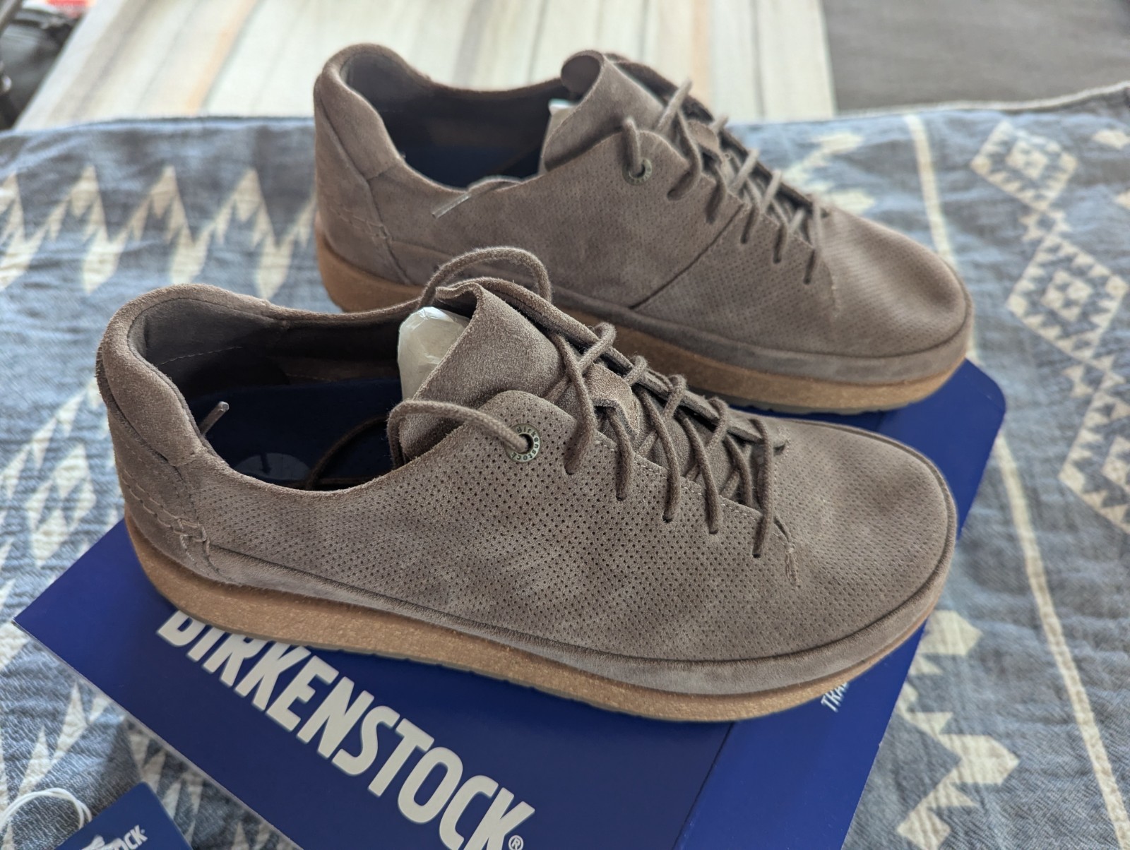 Birkenstock Honnef Light Suede Gray Taupe W9-9.5, M 7-7.5, EU40, medium/narrow