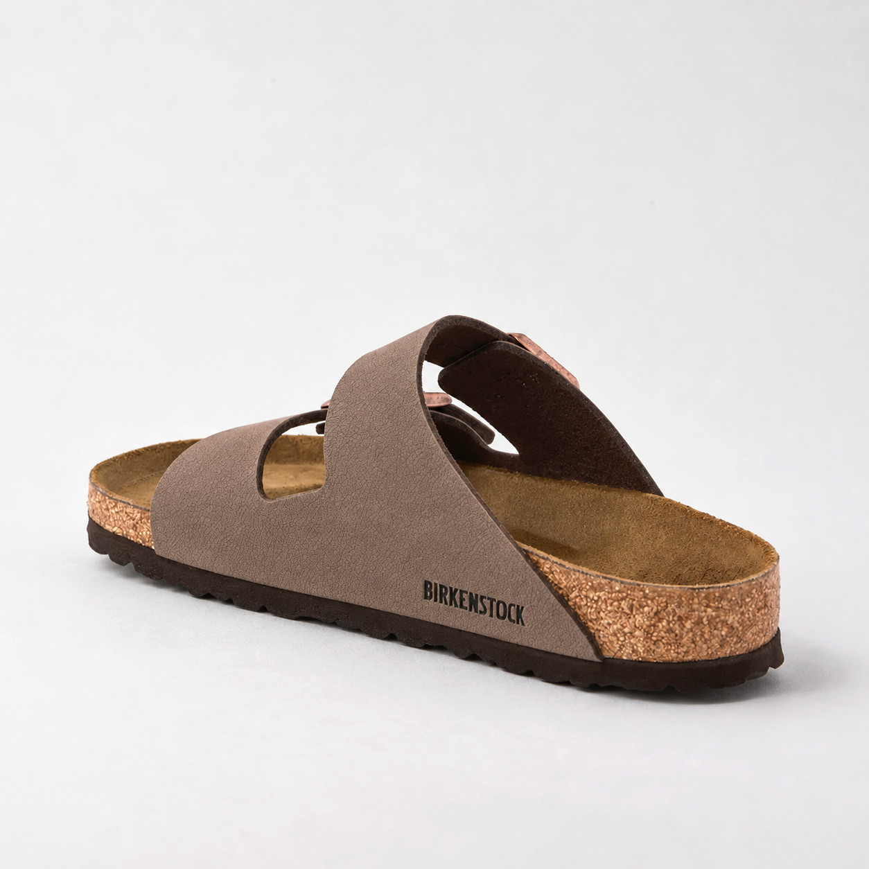 Birkenstock Arizona Mocha Birkibuc Two Strap Comfort Sandals