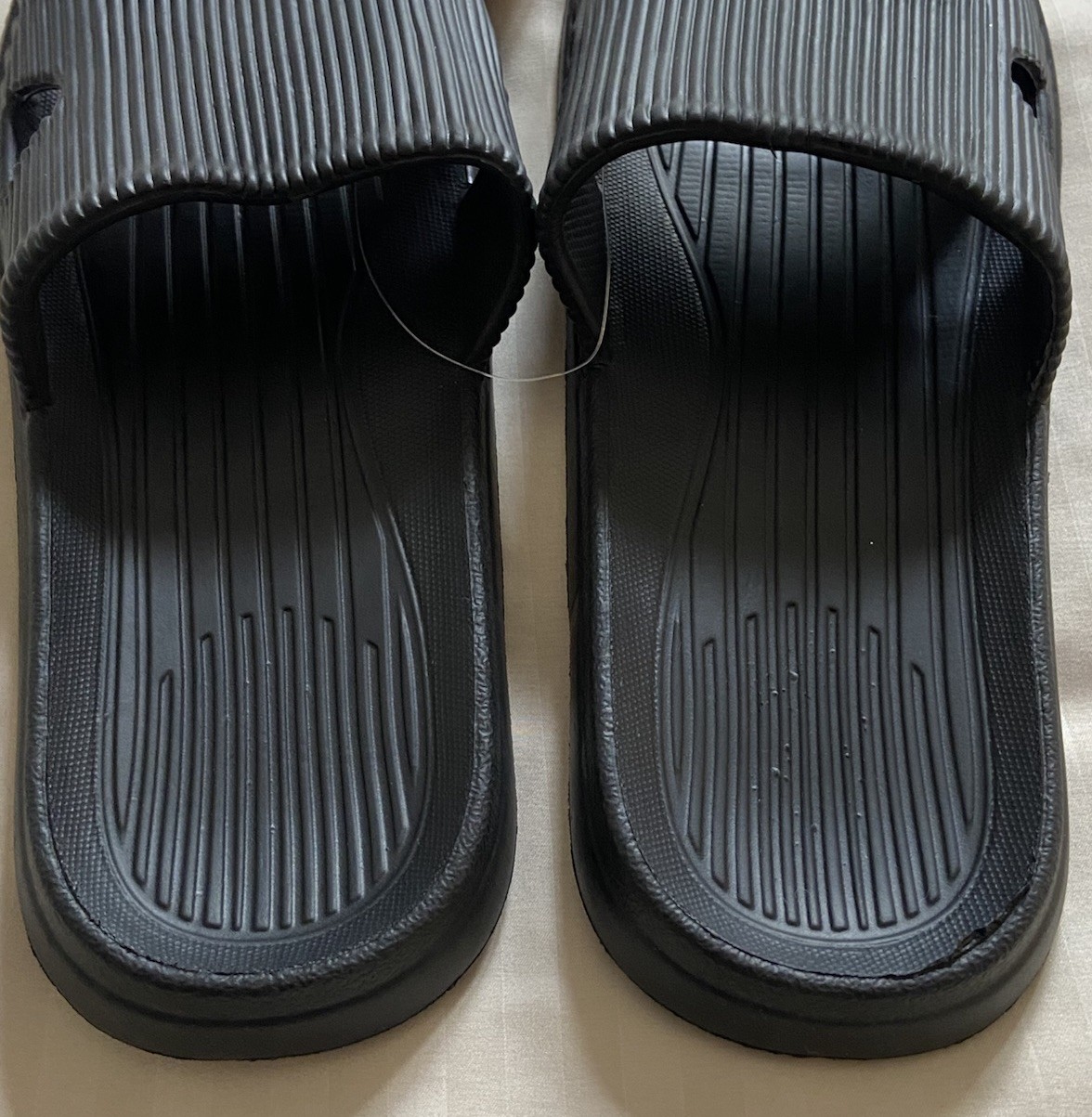 NWT Women’s JUNCTURE Black Rubber Pool Slide/Mule Sandals – Size XL 11/12