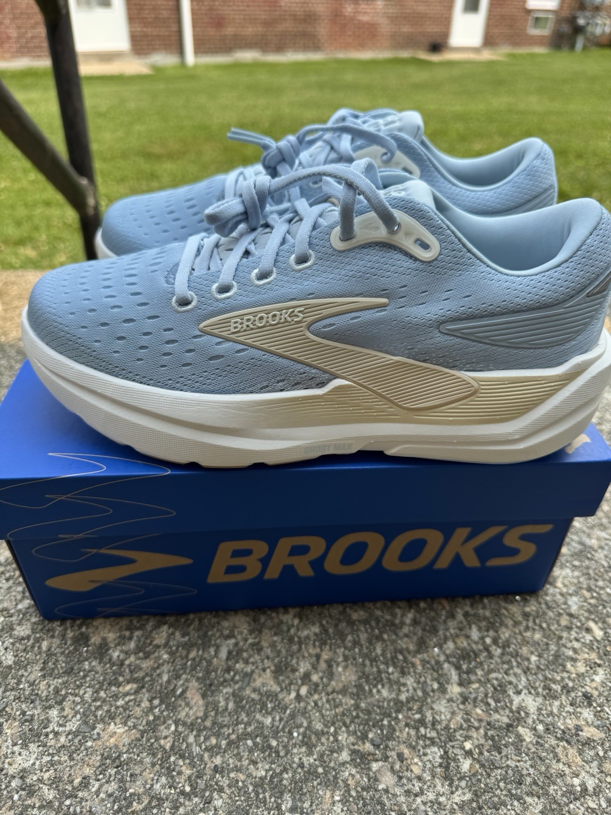 Brooks Ghost Max 3 Women’s Running Shoes Blue/White/Beige Low Top B 1204571B431