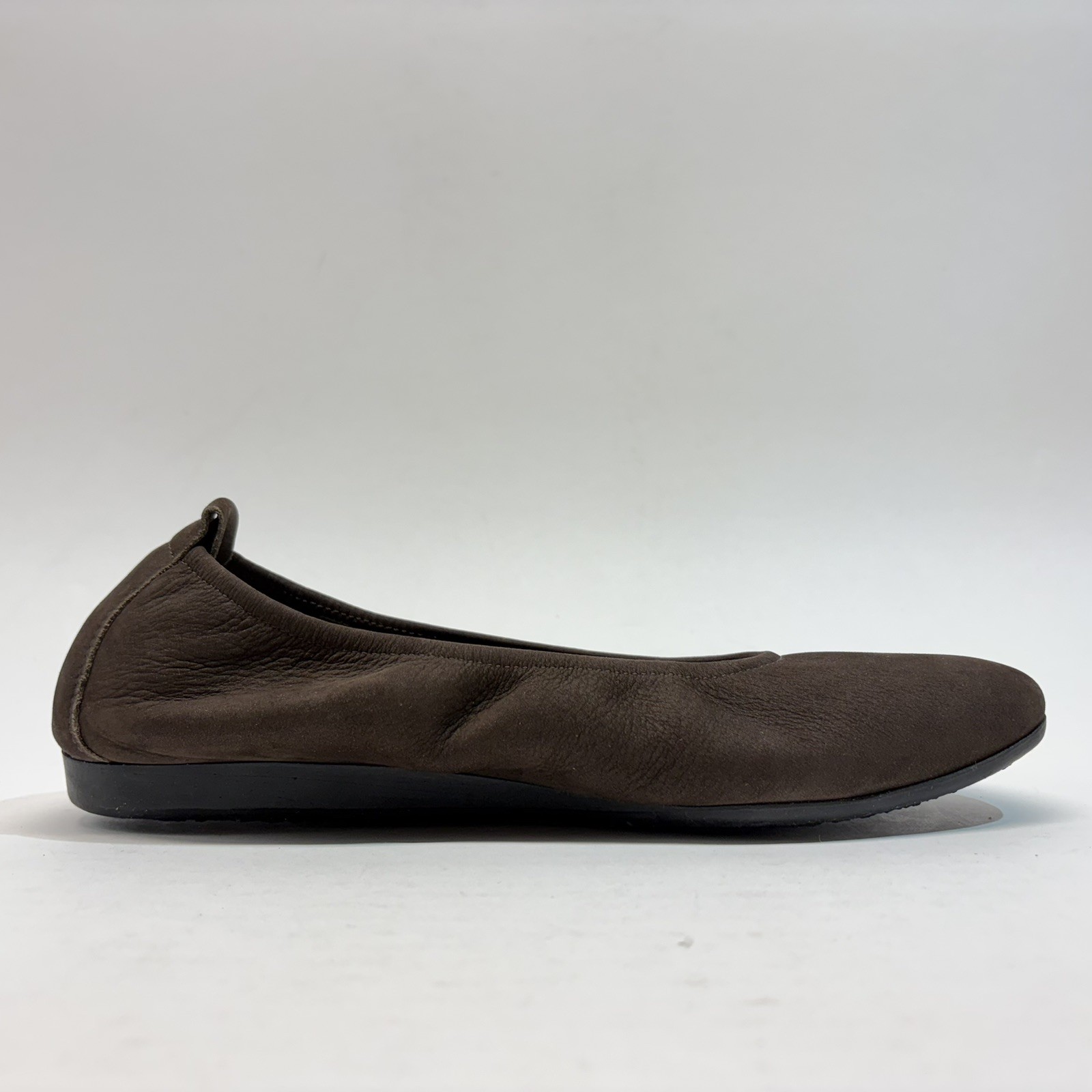 Arche Made In France Brown Leather Flat Comfort Slip On Natural Latex Women 39