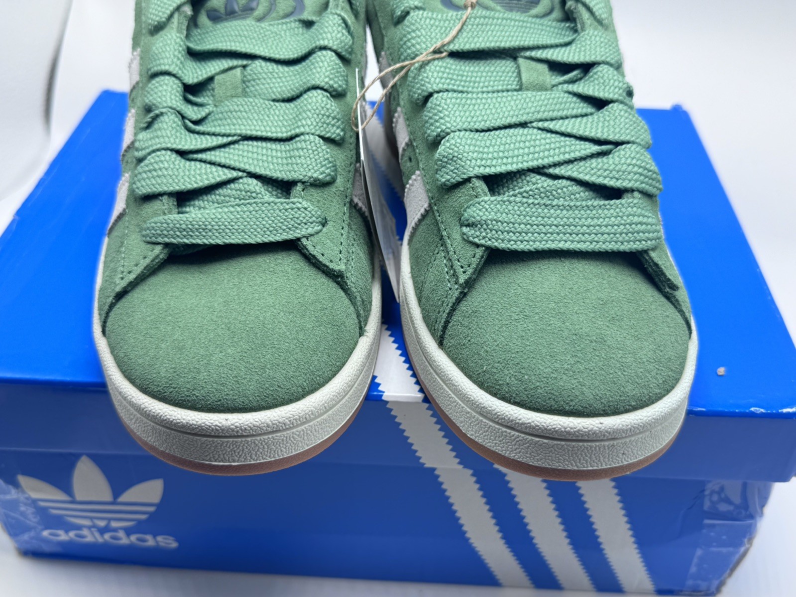 Adidas Campus 00s W Green White Suede Sneakers JR0104 Women’s Size 7