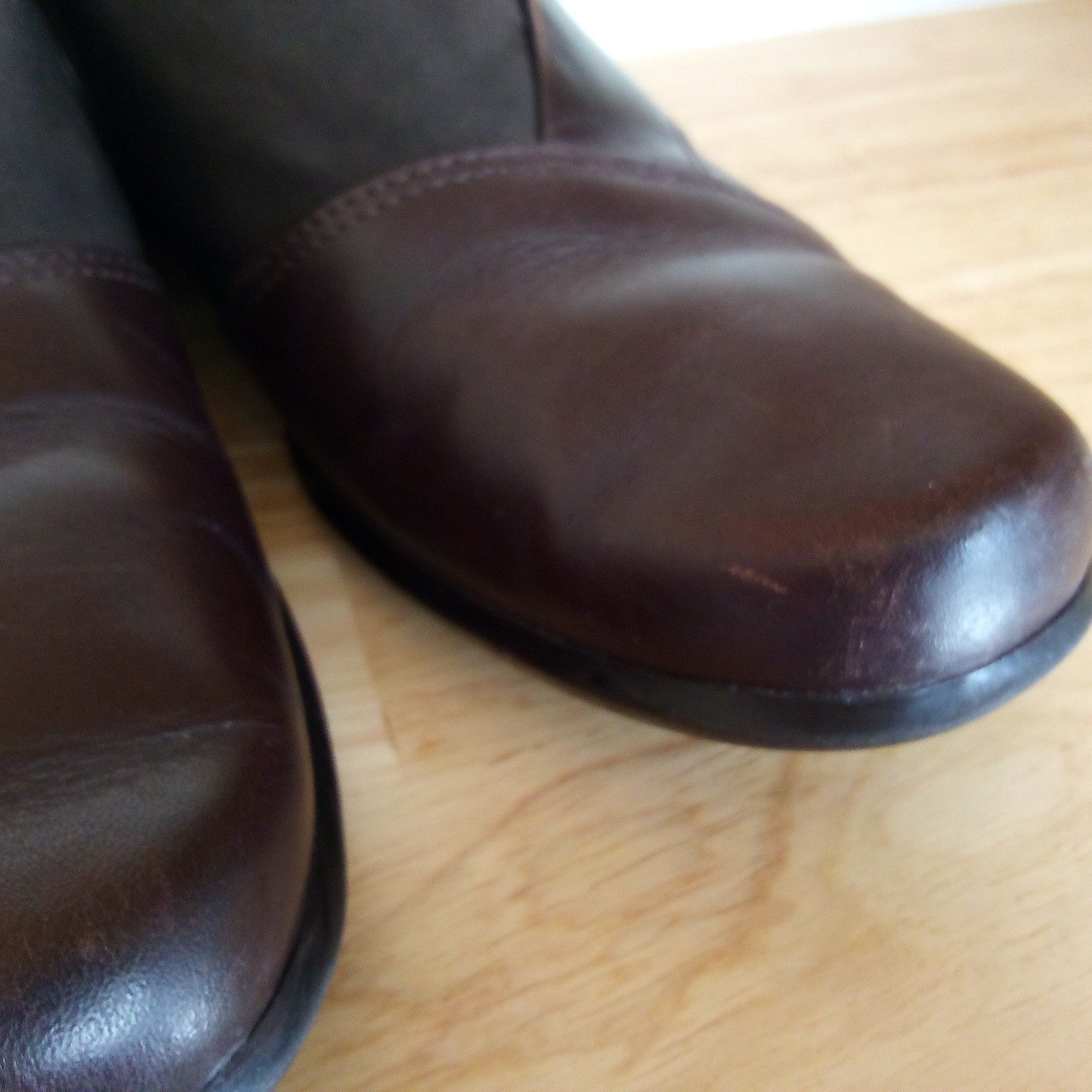 Clarks Artisan Tyler 5.5 Mule SlipOn Women Leather Brown Brazil Made Shoes 74574