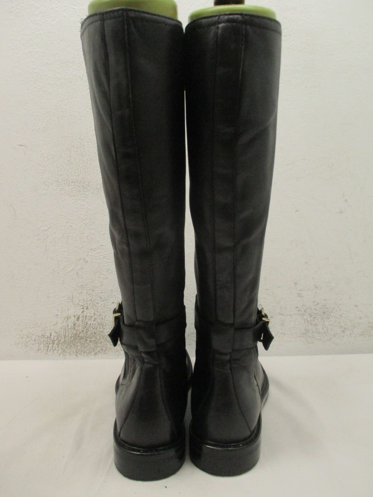 JATAREA Black Leather Knee High Riding Boots Womens Size 7.5