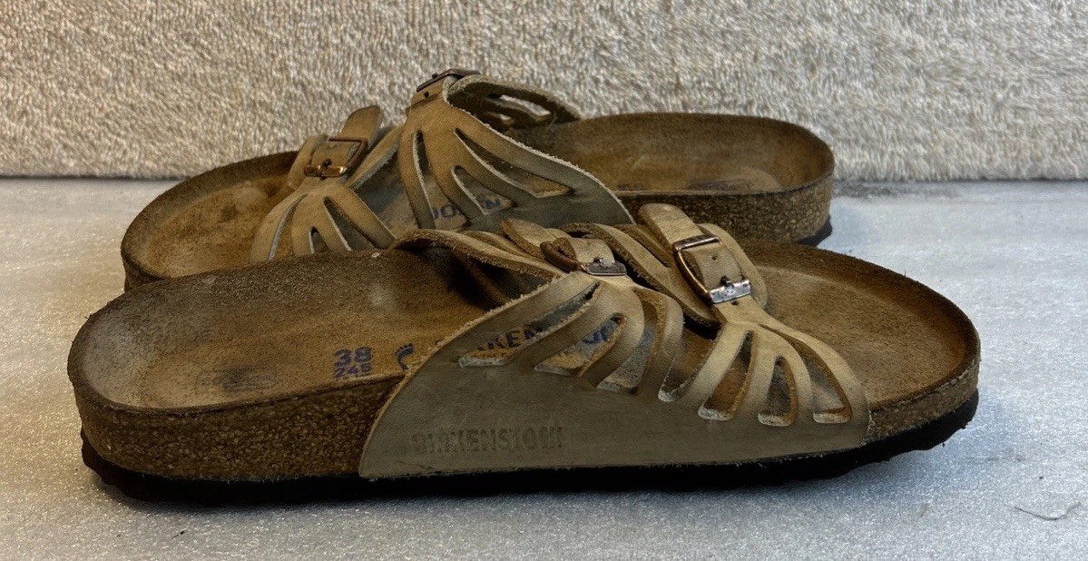 Birkenstock Granada Size 38 US W-7-M-5 Soft Footbed Brown