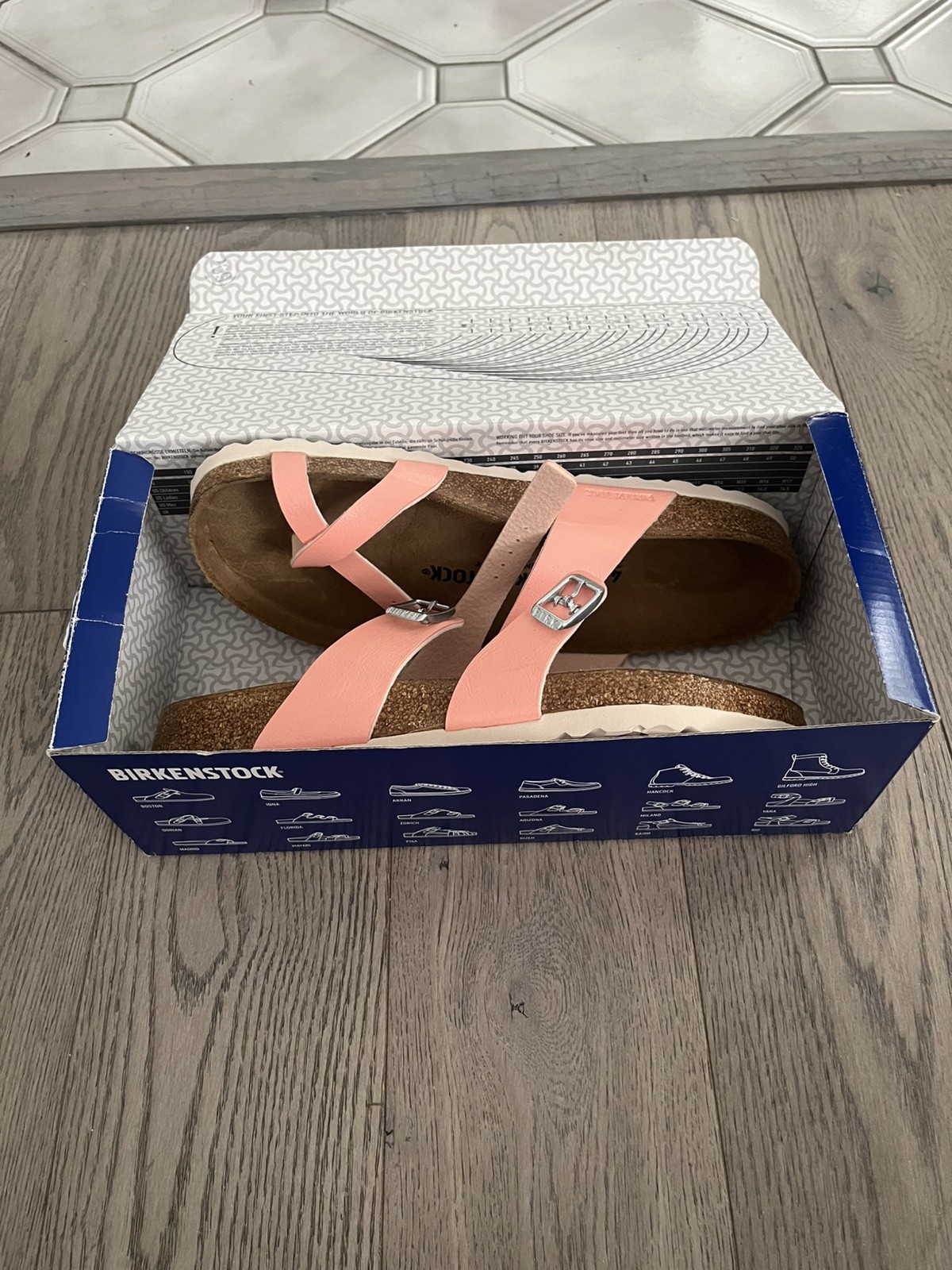 Birkenstock Mayari Coral Peach Regular Fit Size 9 Women EU 40