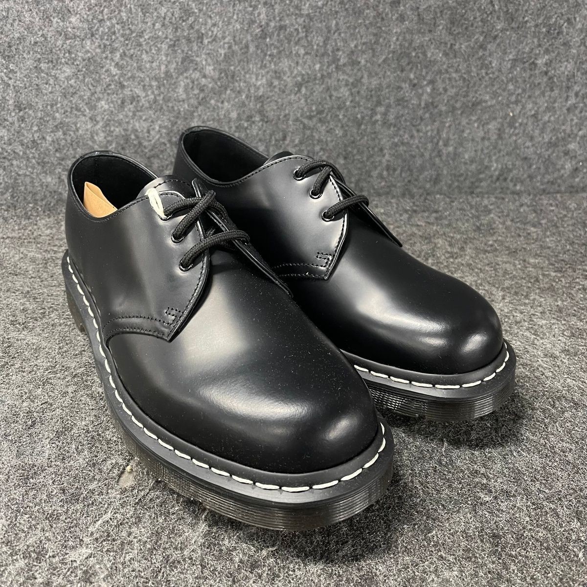 DR.MARTENS 1461 White Stitch Smooth Lace Up Shoes Unisex Size M9/W10