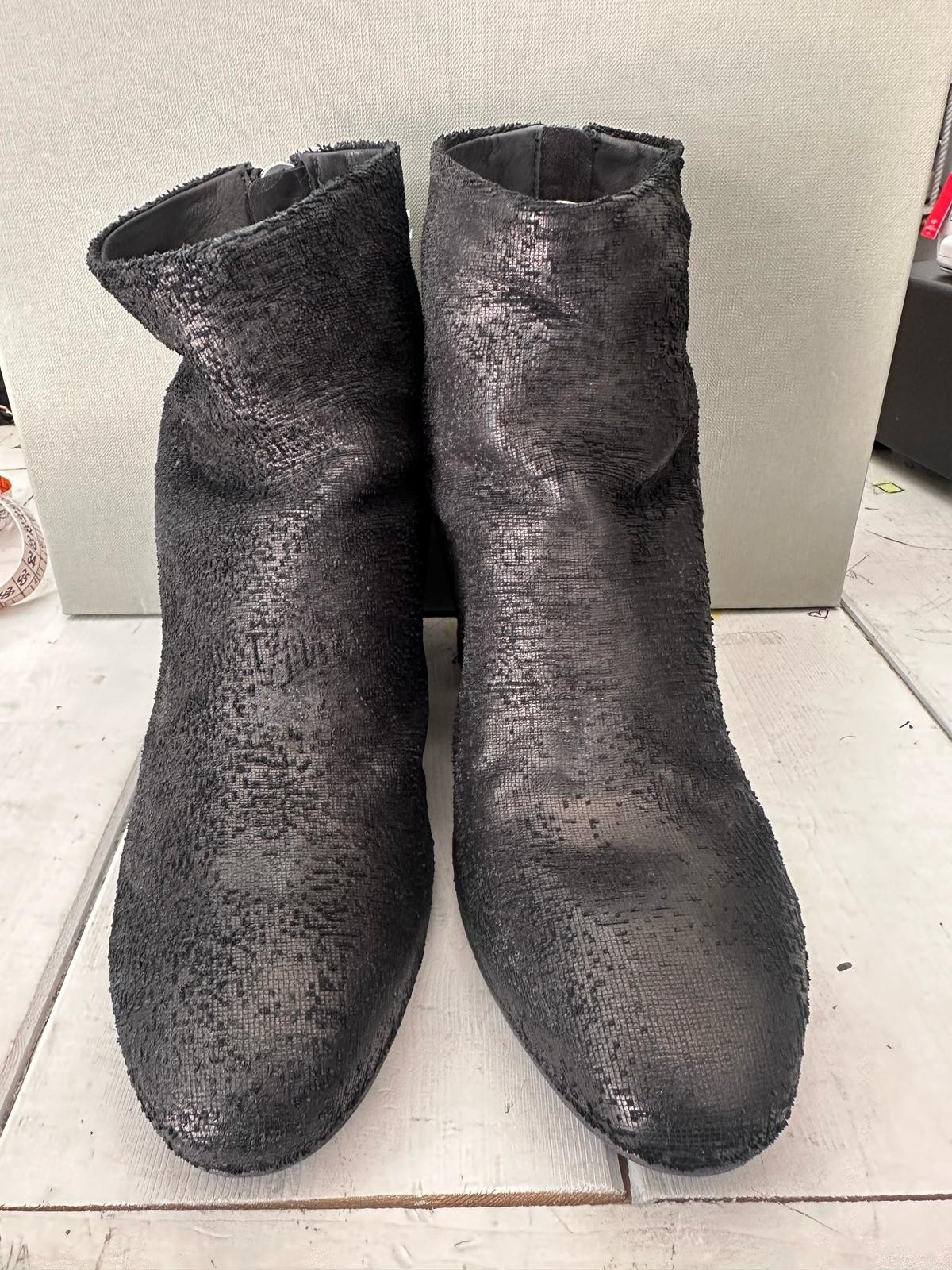 Officine Creative Boot Genuine Leather Women Black Size Eu37 Heel 3 1/8in OF287