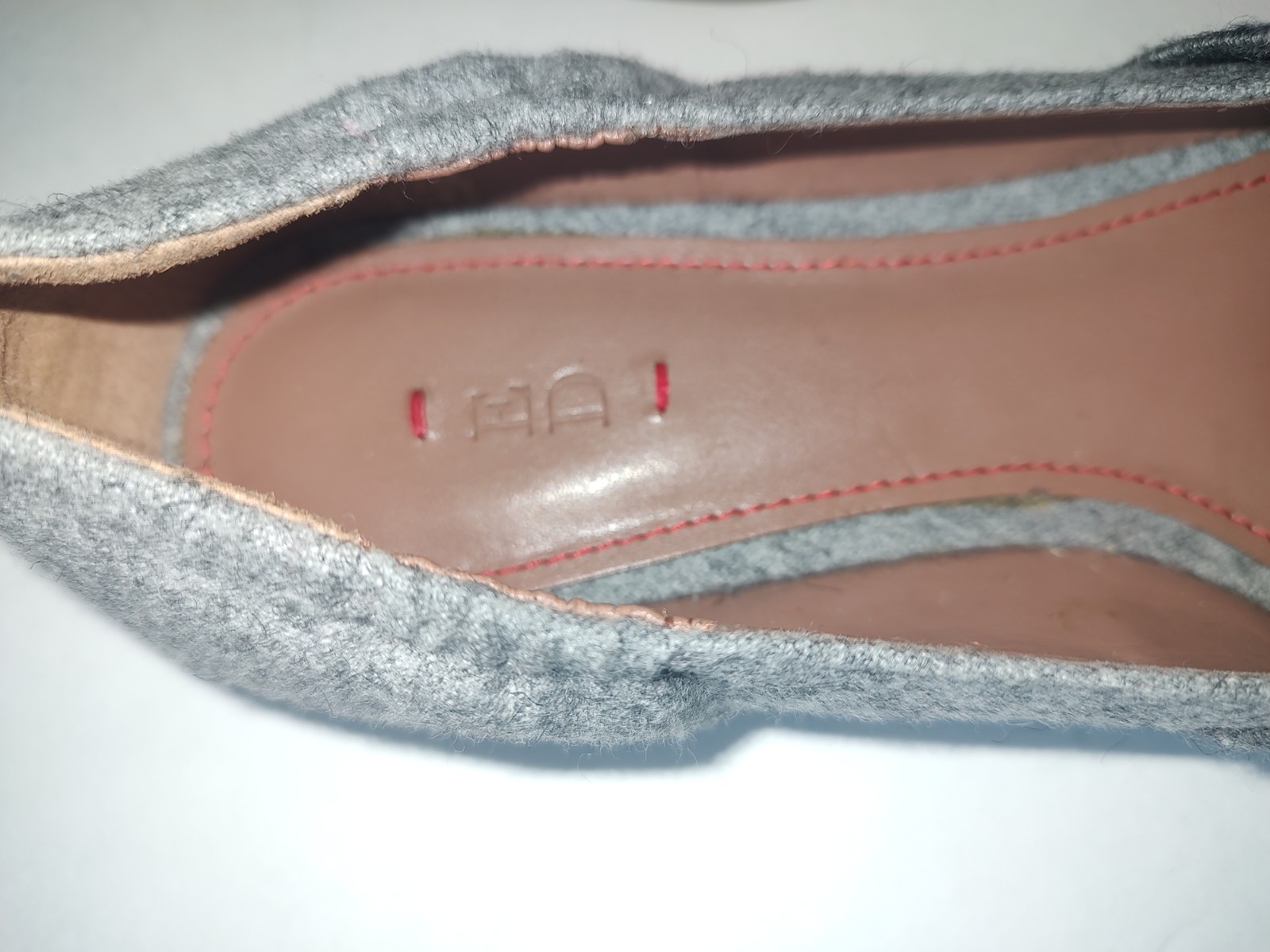 ED Ellen Degeneres Womens Karlin Grey Felted Wool Flats Shoes Slip On Shoes 8.5